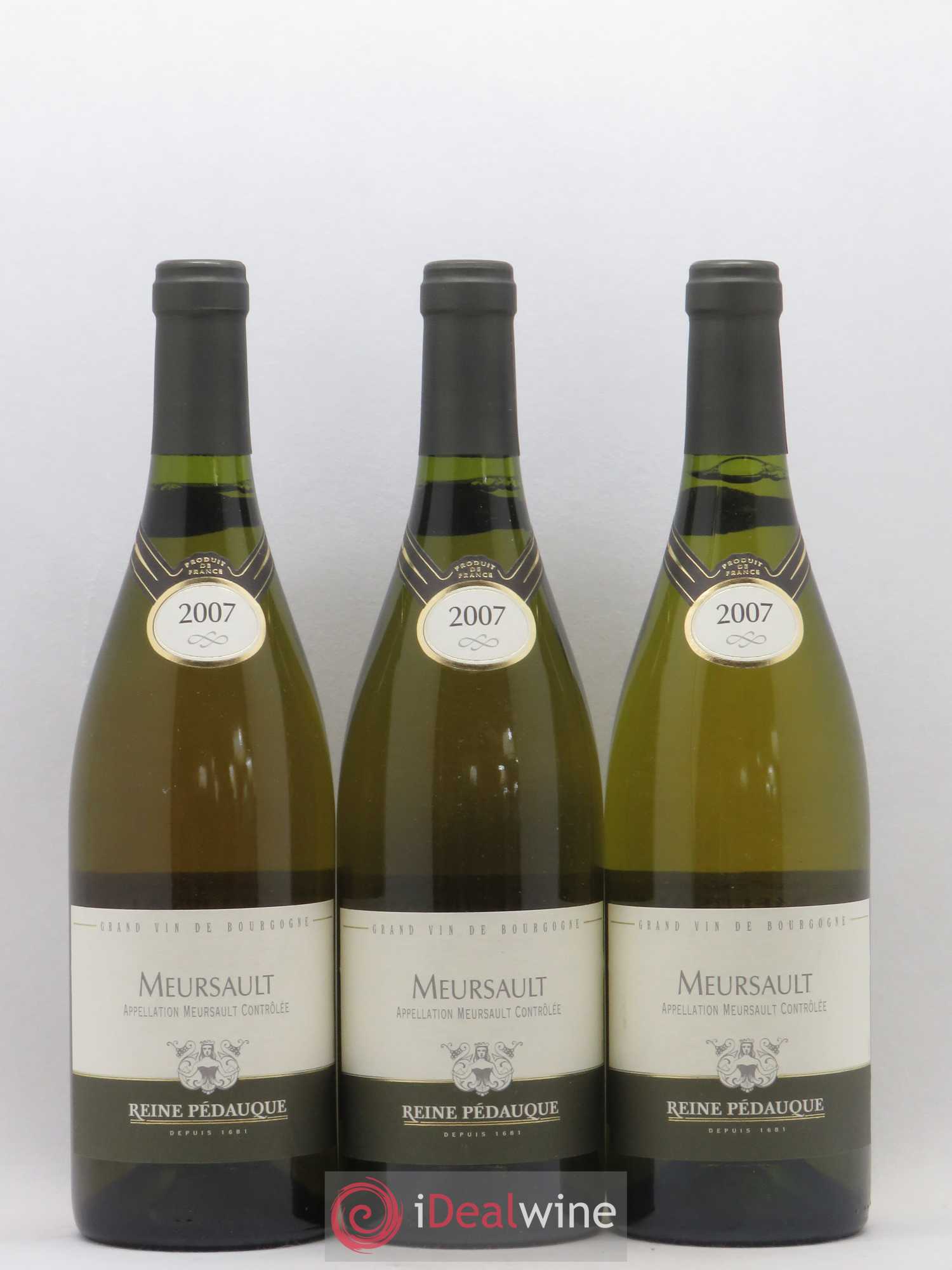 Meursault Reine Pedauque 2007 - Lot de 3 bouteilles - 0