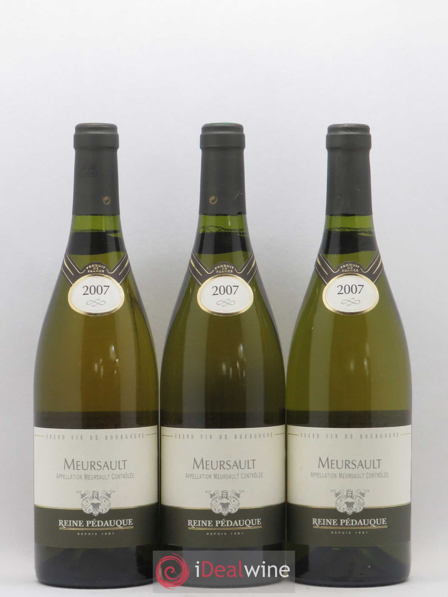 Meursault Reine Pedauque 2007 - Lot de 3 bouteilles - 0