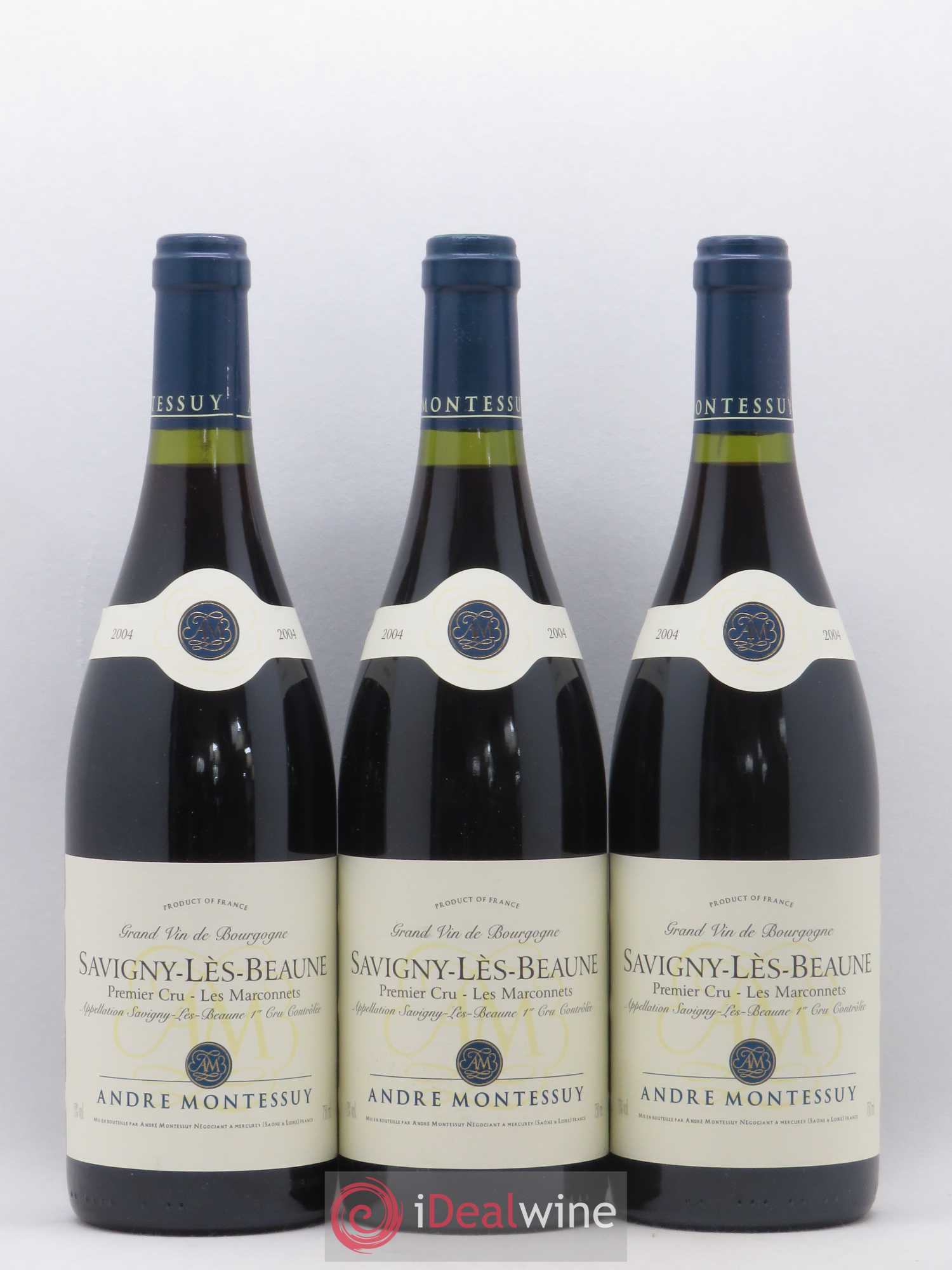 Savigny-lès-Beaune 1er Cru Les Marconnets Andre Montessuy 2004 - Posten von 6 Flaschen - 2