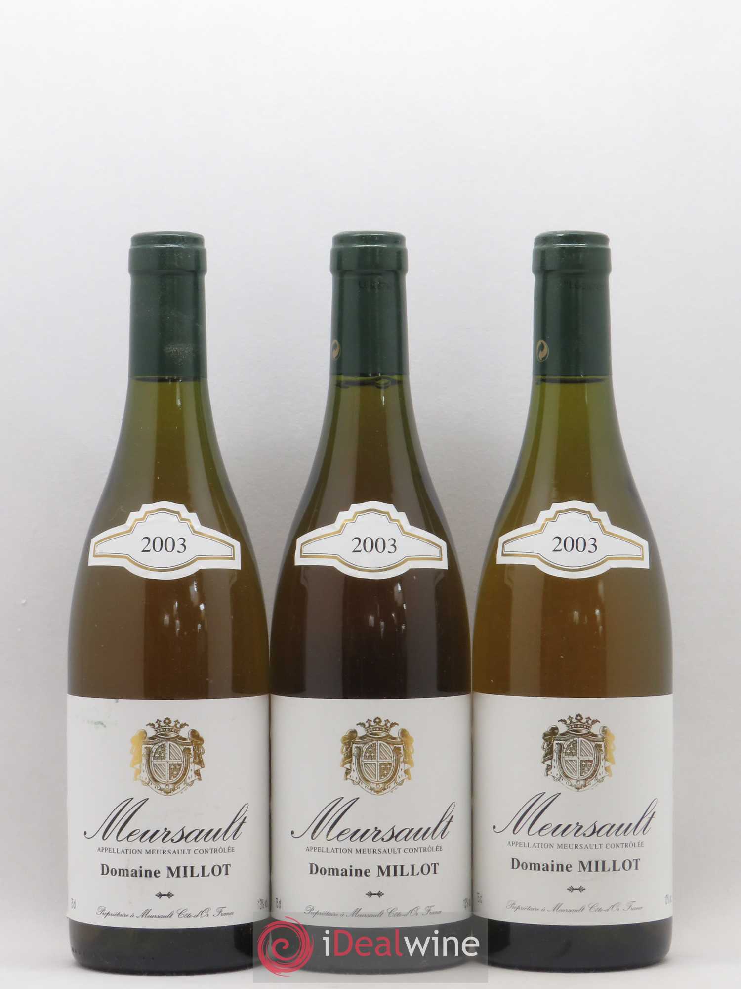 Meursault Domaine Millot 2003 - Lot de 6 bouteilles - 1