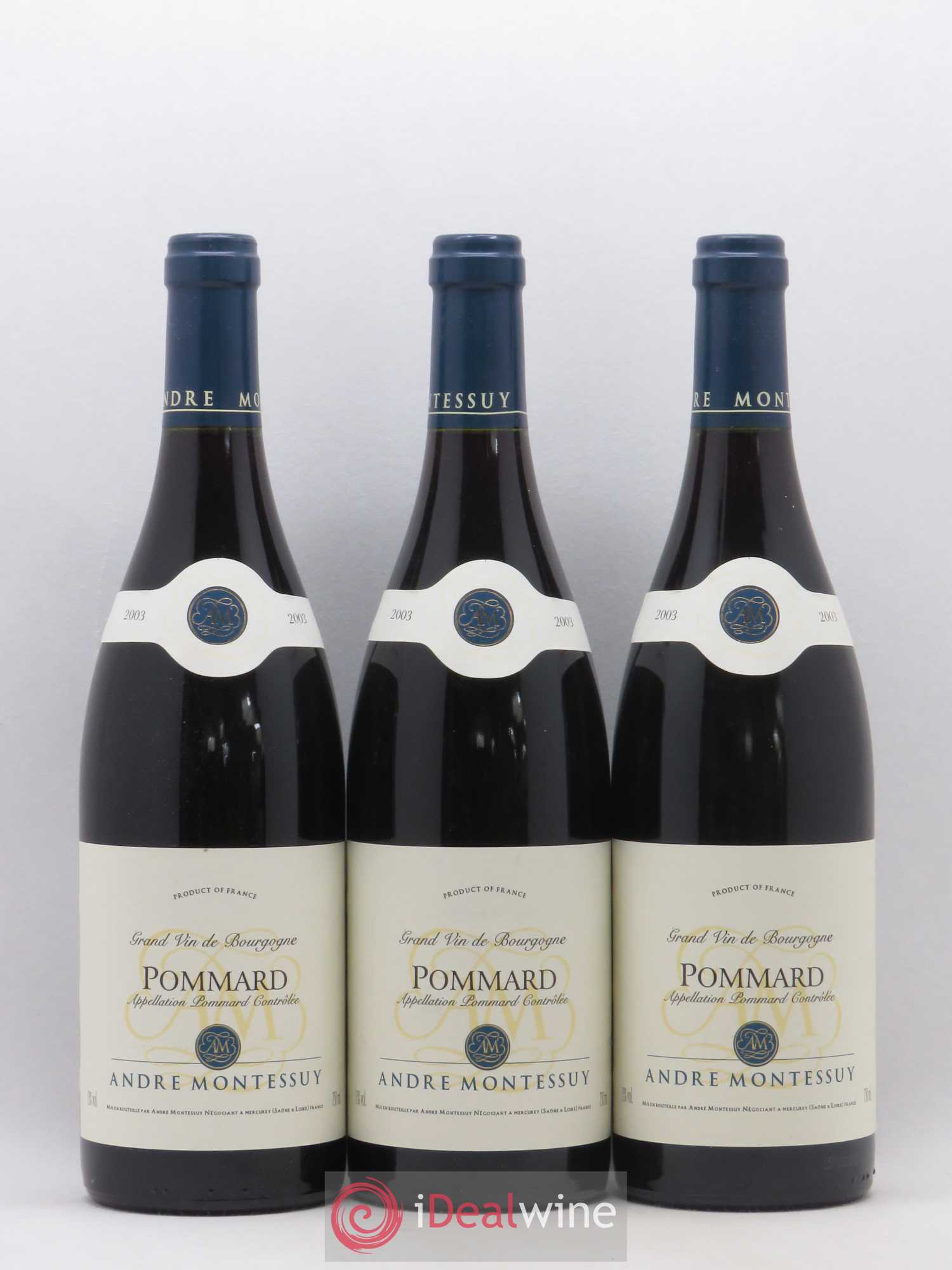 Pommard Andre Montessuy 2003 - Lot de 6 bouteilles - 1