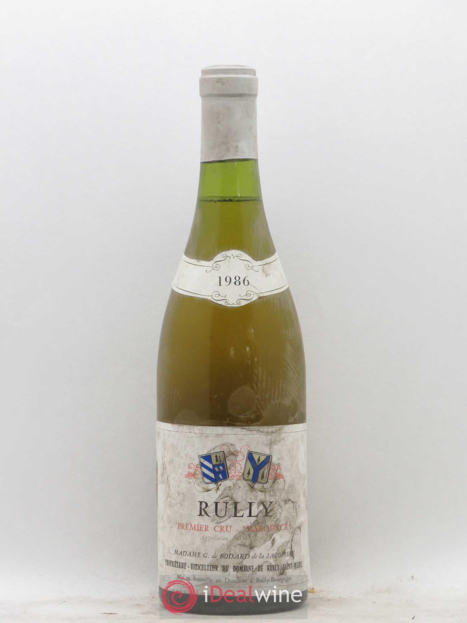 Rully 1er Cru Rabource Madame de Bodard Domaine de Rully Saint-Michel 1986 - Lot de 1 bouteille - 0