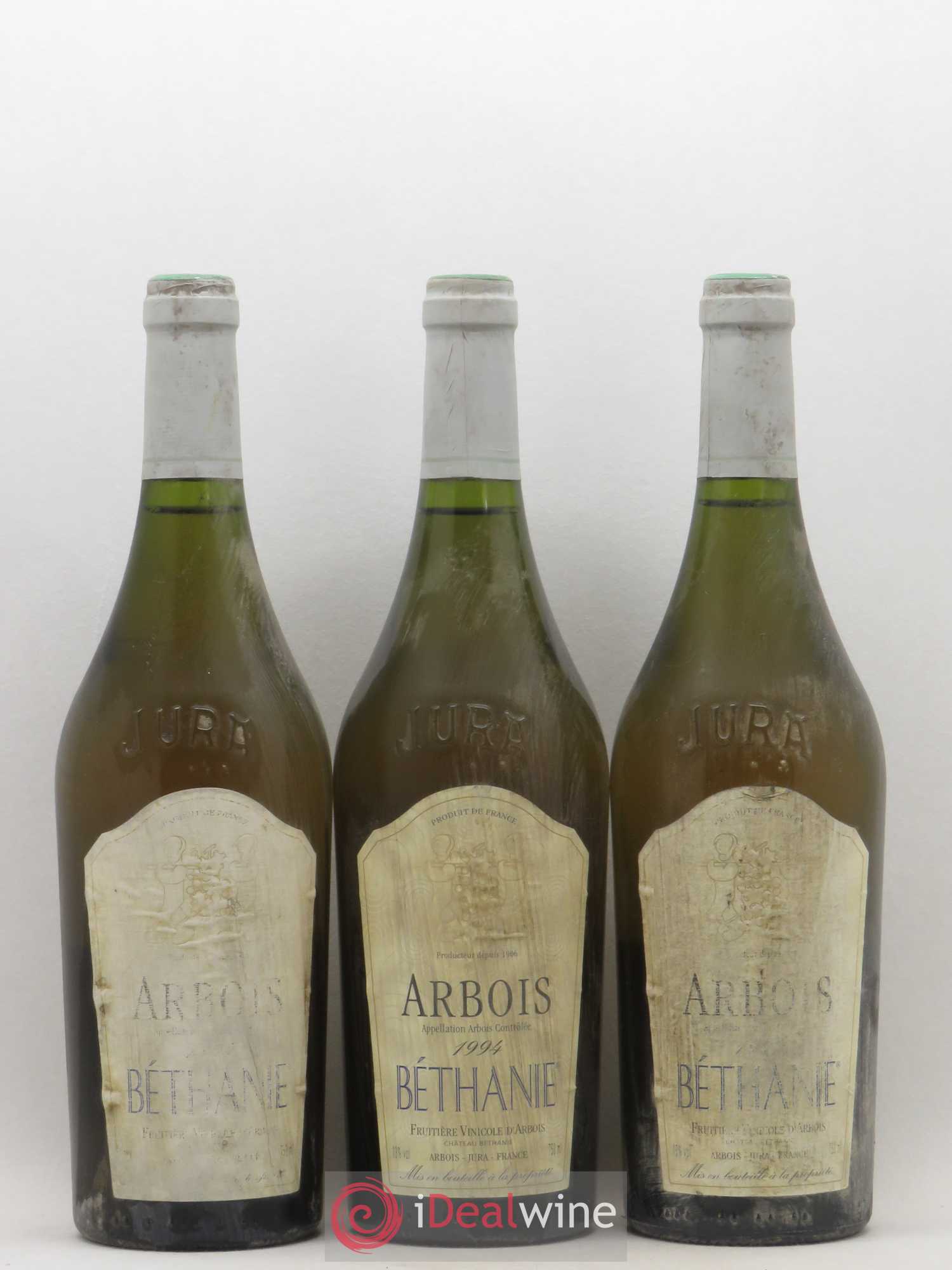 Arbois Bethanie Fruitiere Vinicole d'Arbois (sans prix de réserve) 1994 - Posten von 3 Flaschen - 0