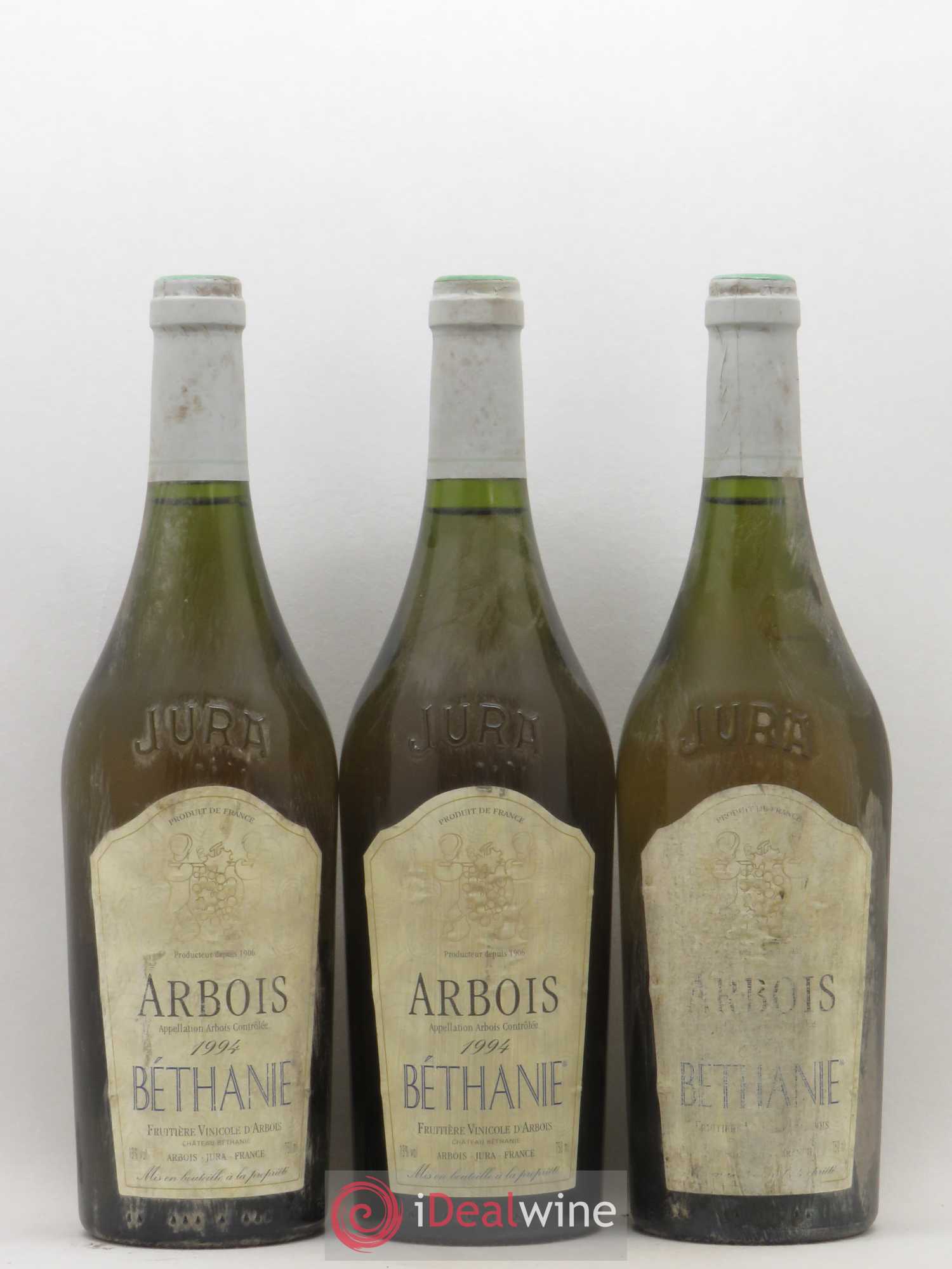 Arbois Bethanie Fruitiere Vinicole d'Arbois (sans prix de réserve) 1994 - Posten von 3 Flaschen - 0
