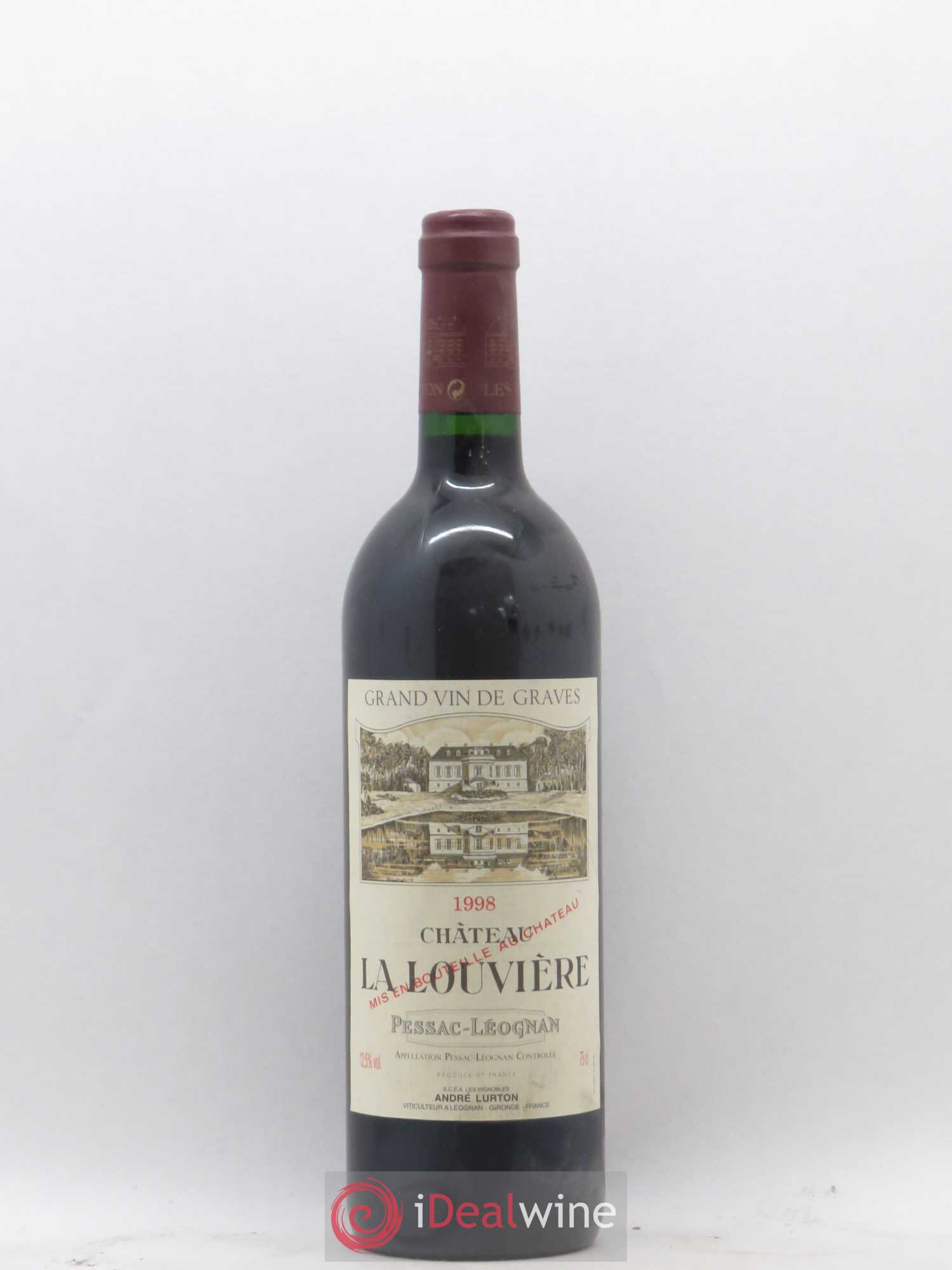 Château la Louvière 1998 - Lot de 1 bouteille - 0