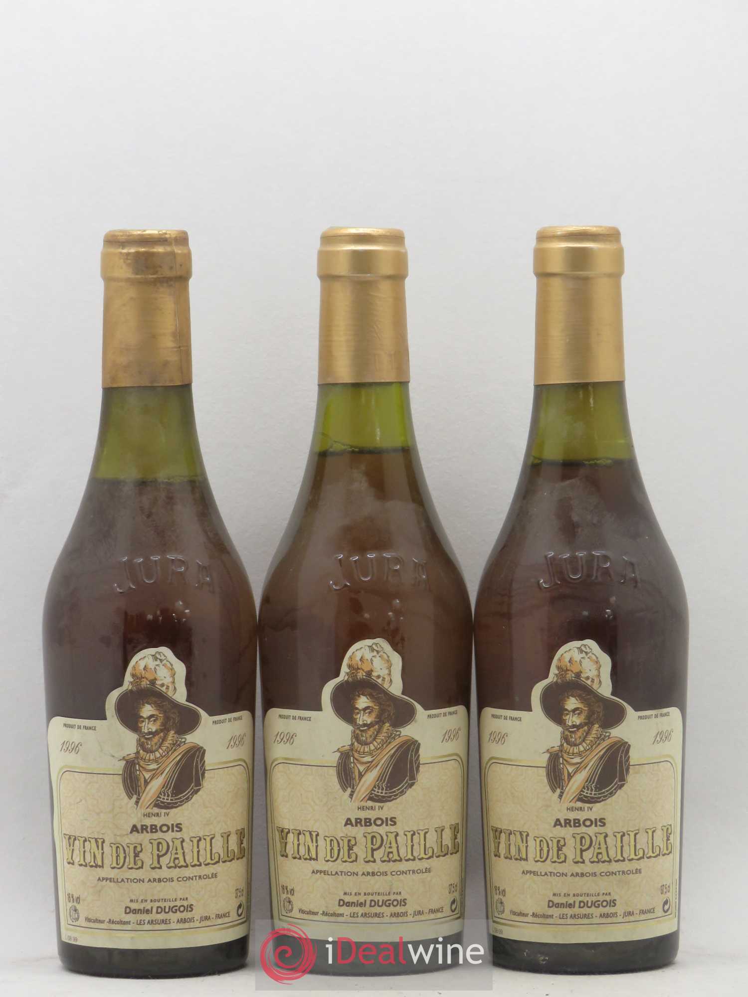 Arbois Vin de Paille Les Arsures Daniel Dugois 1996 - Posten von 3 Demi-Flaschen - 0