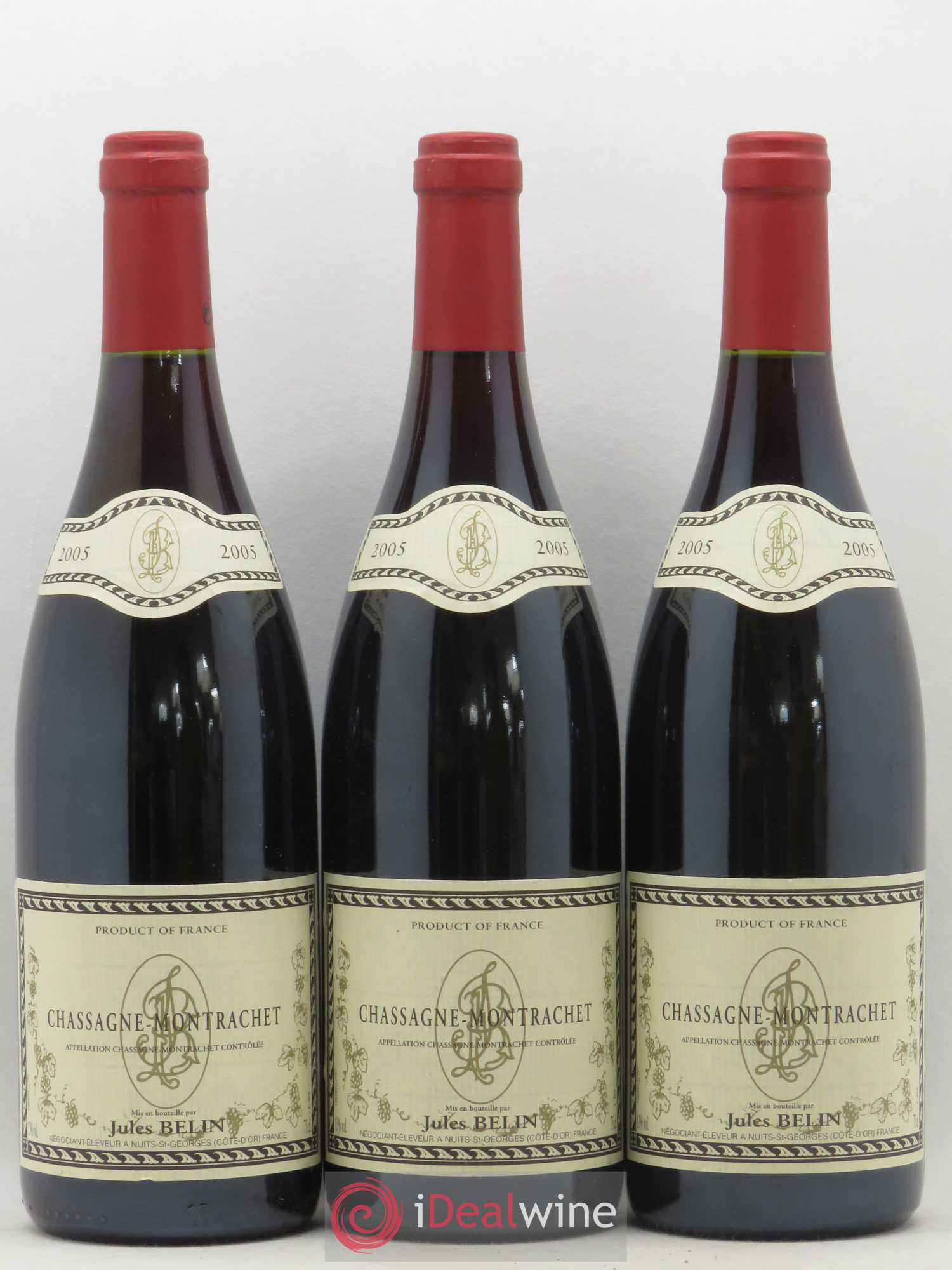 Chassagne-Montrachet Jules Belin 2005 - Posten von 3 Flaschen - 0