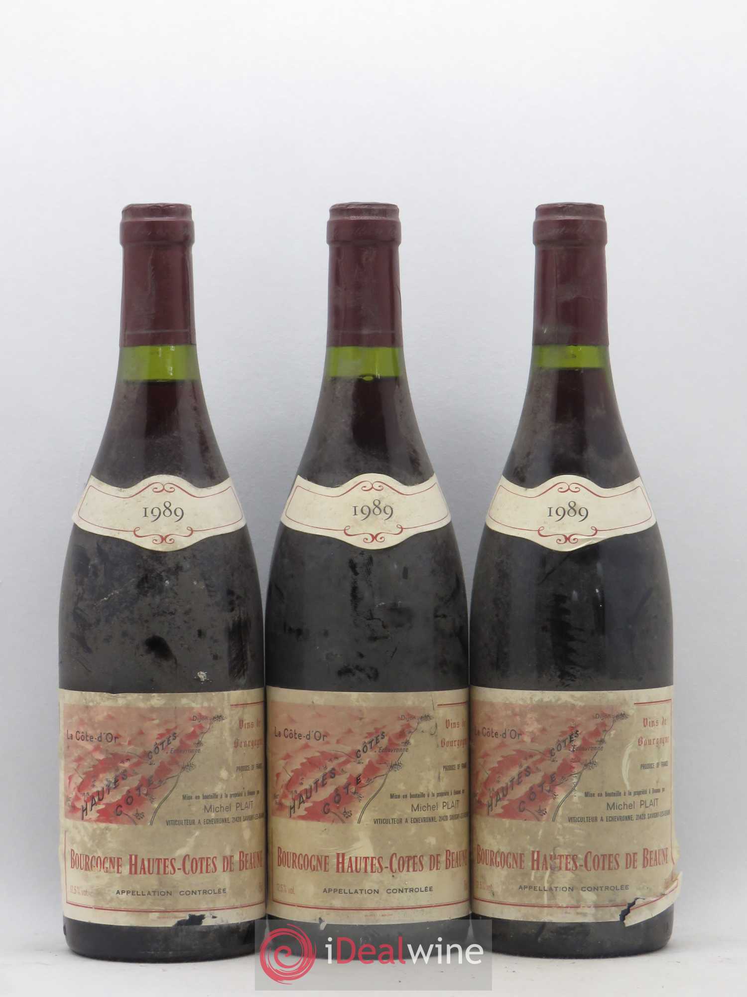 Hautes-Côtes de Beaune Michel Plait 1989 - Lot de 6 bouteilles - 2
