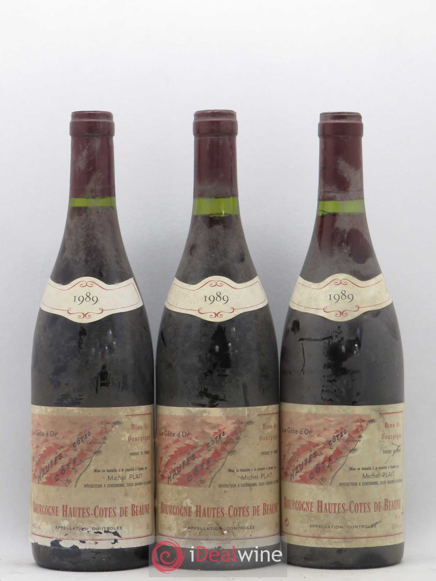 Hautes-Côtes de Beaune Michel Plait 1989 - Lot de 6 bouteilles - 2