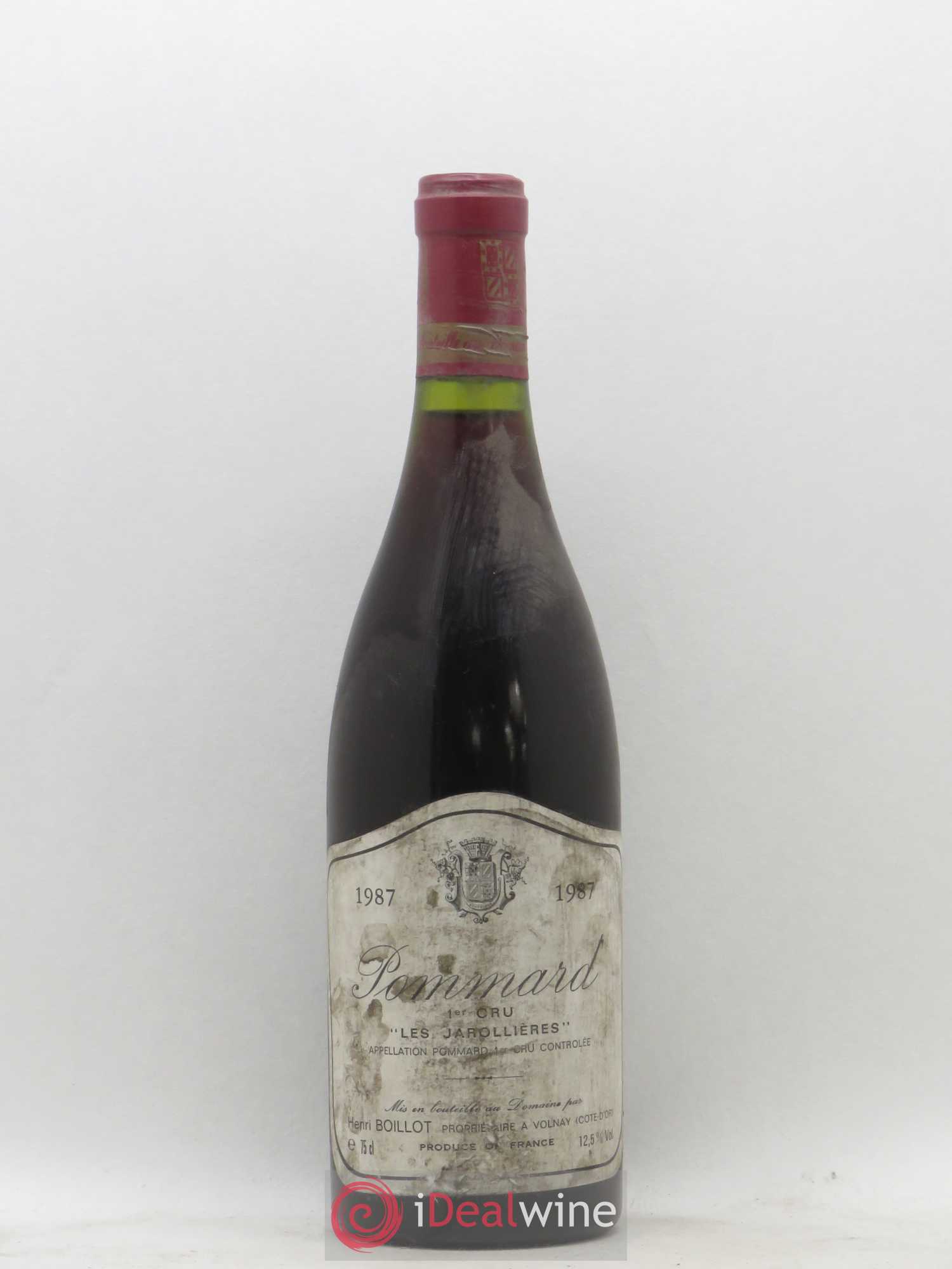 Pommard 1er Cru Les Jarolllieres Henri Boillot 1987 - Posten von 1 Flasche - 0