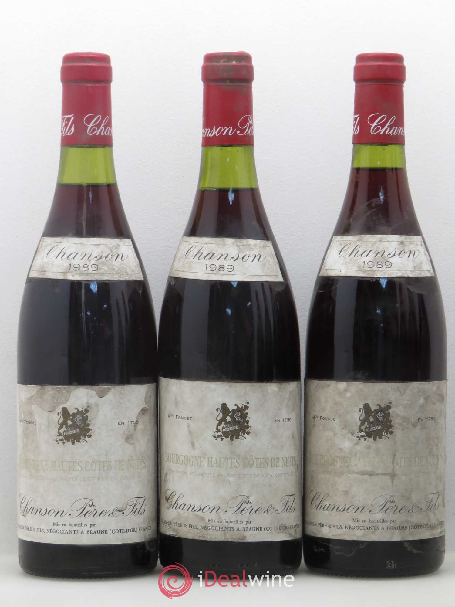 Hautes-Côtes de Nuits Chanson 1989 - Lot de 6 bouteilles - 1
