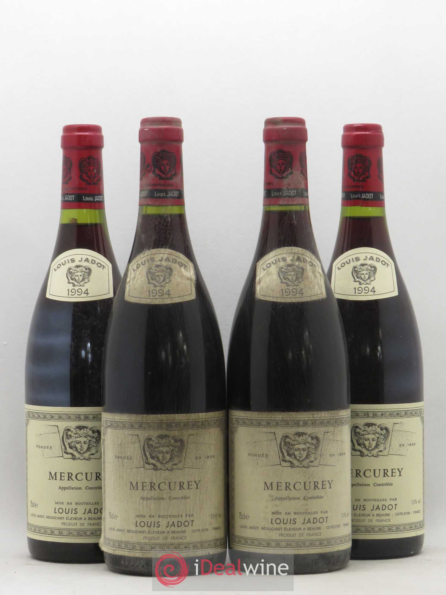 Mercurey Louis Jadot 1994 - Lot de 4 bouteilles - 0