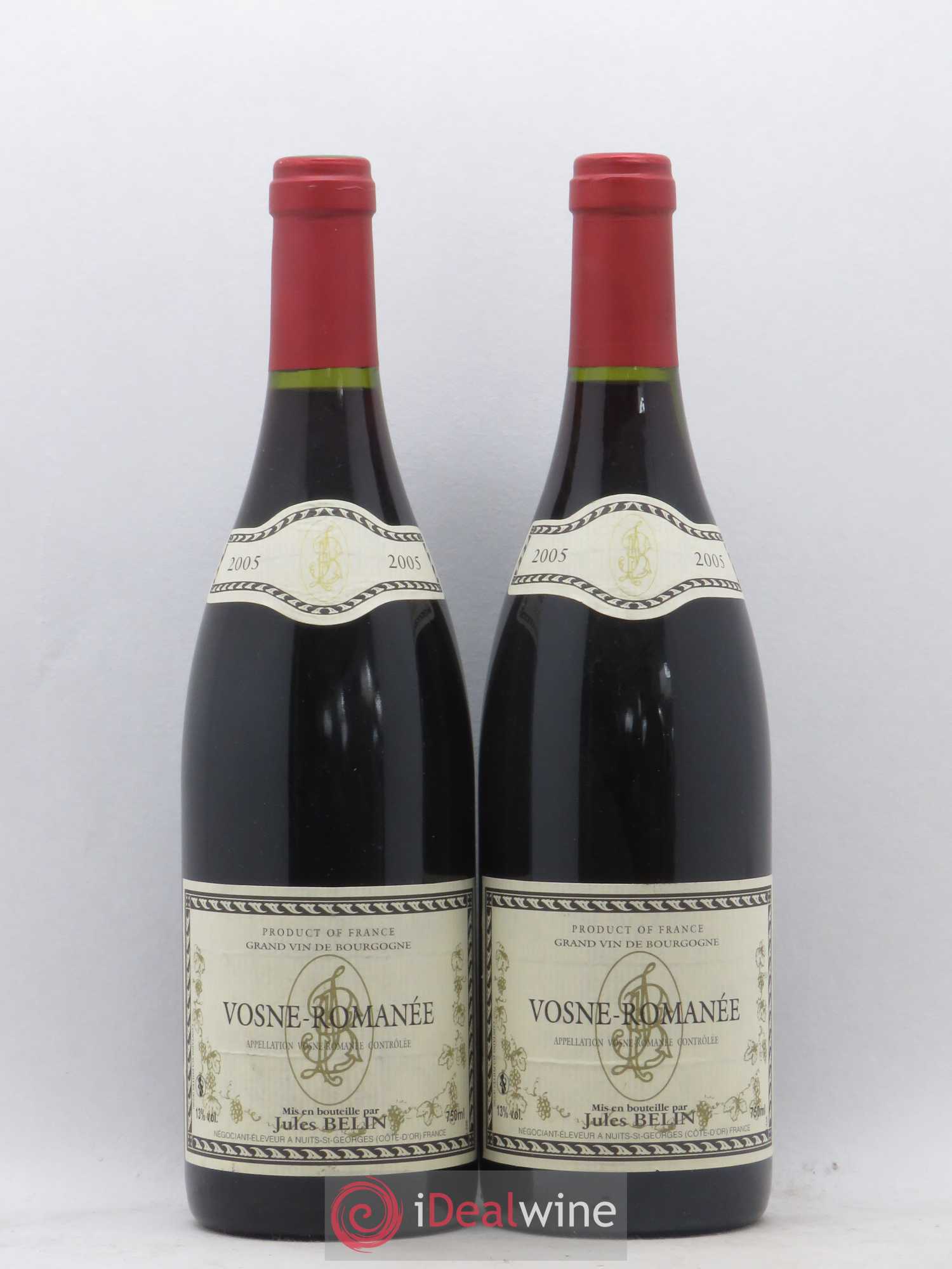 Vosne-Romanée Jules Belin 2005 - Posten von 2 Flaschen - 0