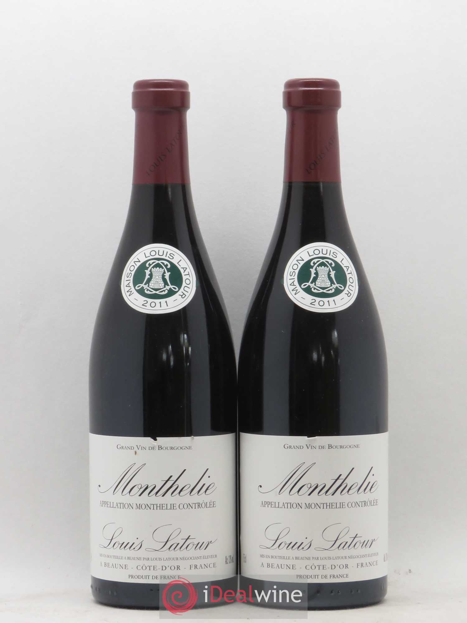 Monthélie Louis Latour 2011 - Lot de 2 bouteilles - 0