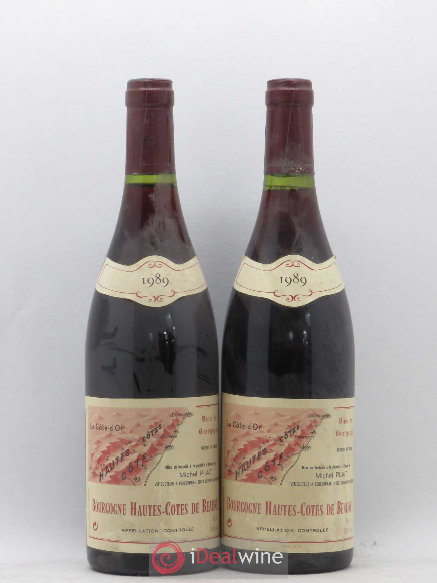 Hautes-Côtes de Beaune Michel Plait 1989 - Posten von 2 Flaschen - 0
