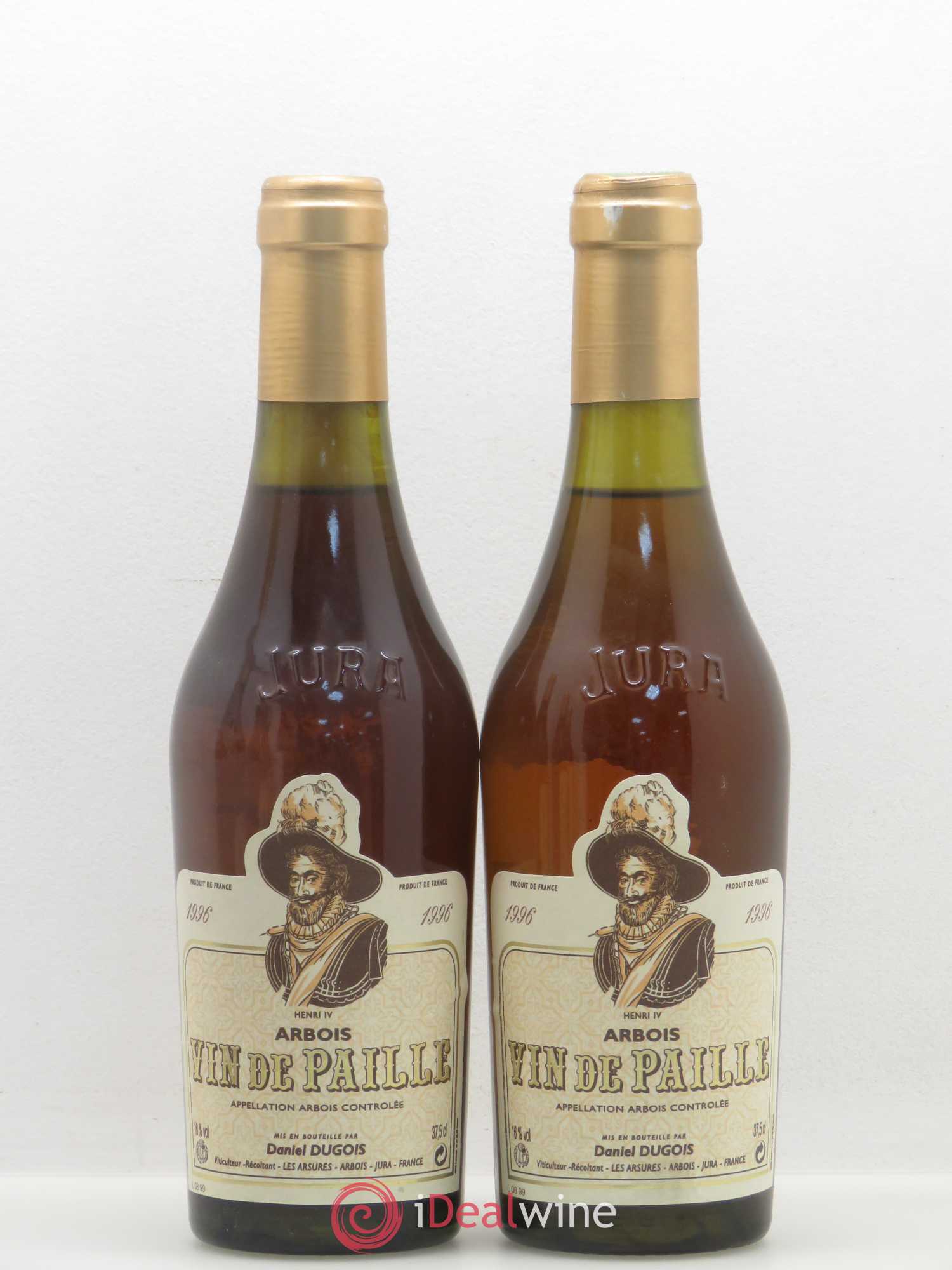 Côtes du Jura Vin de Paille Daniel Dugois 1996 - Posten von 5 Demi-Flaschen - 2