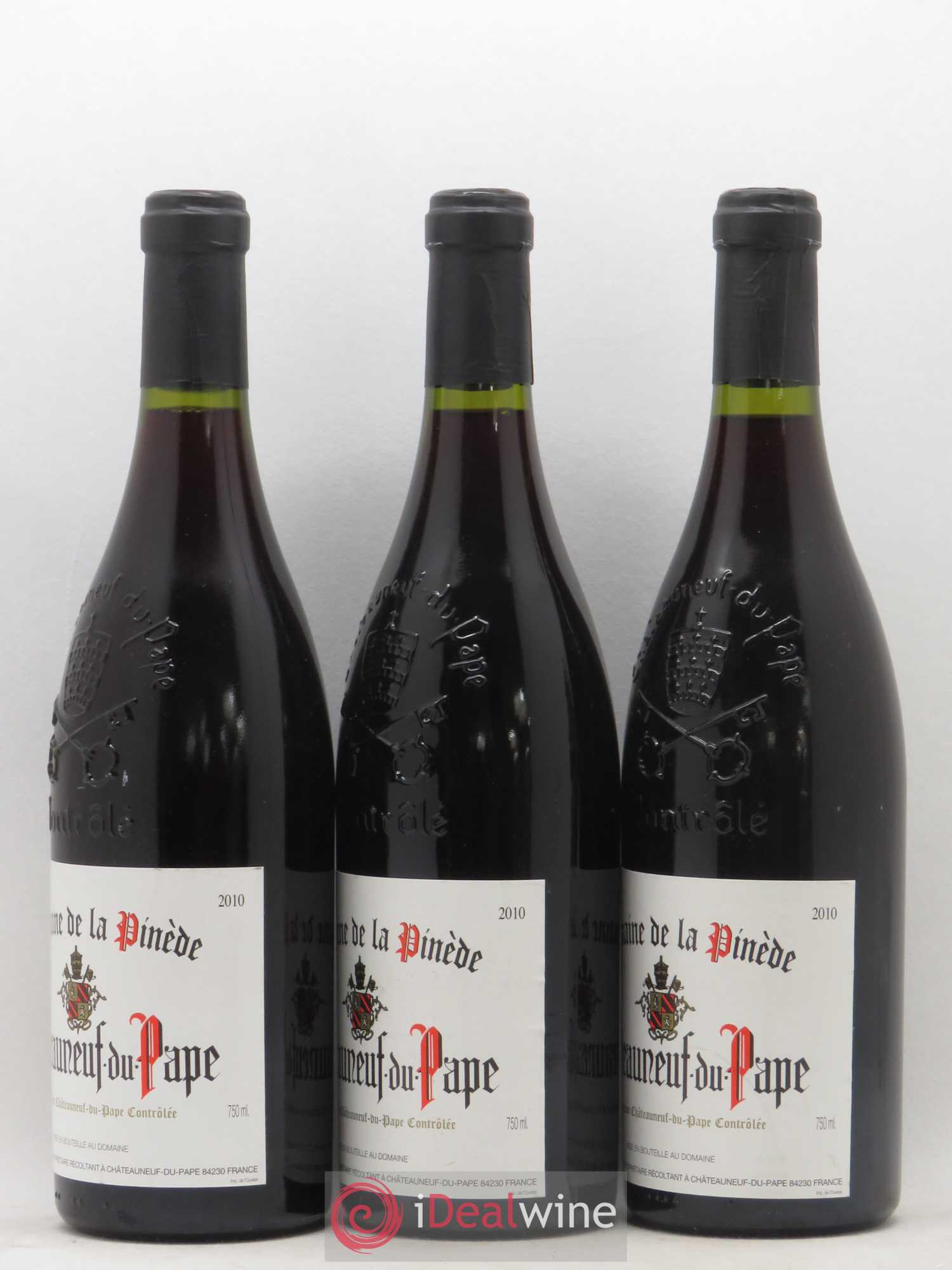 Châteauneuf-du-Pape Domaine de La Pinede 2010 - Posten von 3 Flaschen - 1