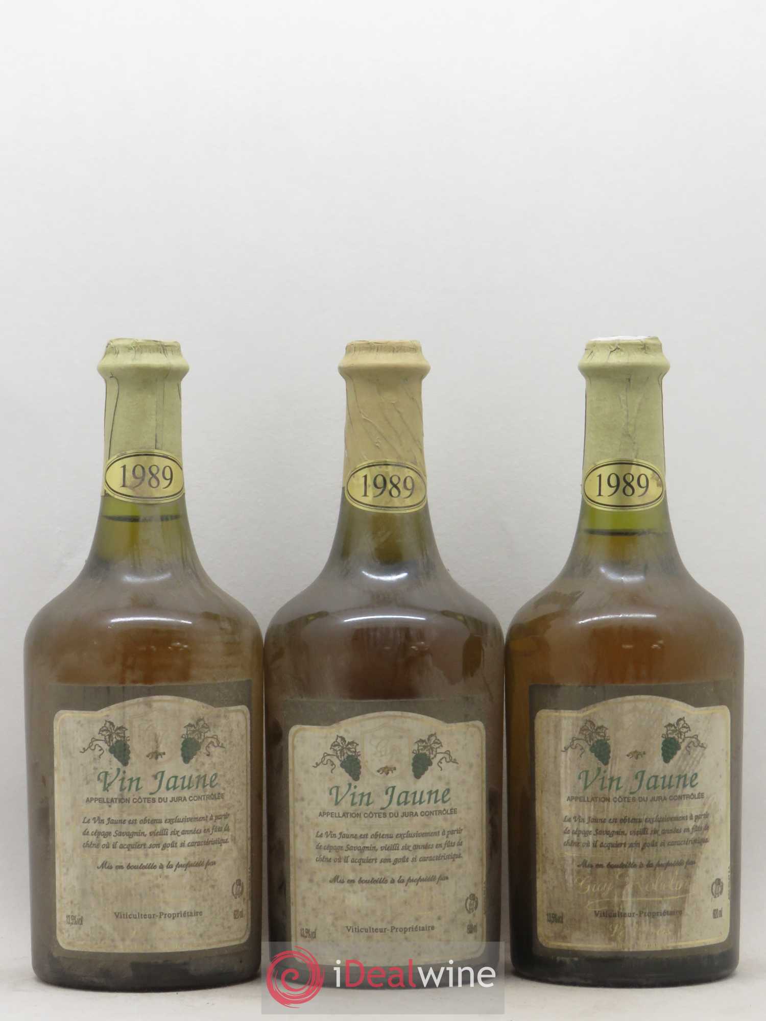 Arbois Vin Jaune Guy Robelin 1989 - Lot de 3 bouteilles - 0