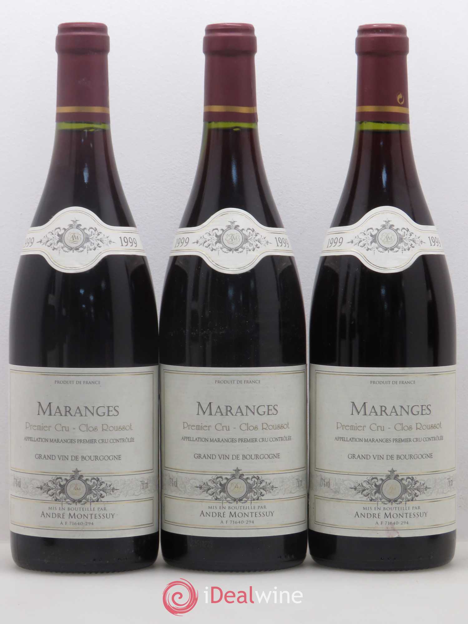Maranges 1er Cru Clos Roussot André Montessuy 1999 - Lot de 6 bouteilles - 2