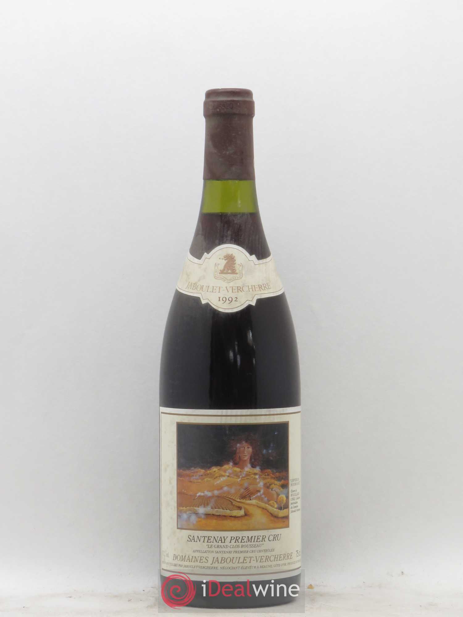 Santenay 1er Cru Le Grand Clos Rousseau Domaine Jaboulet Vercherre 1992 - Posten von 1 Flasche - 0