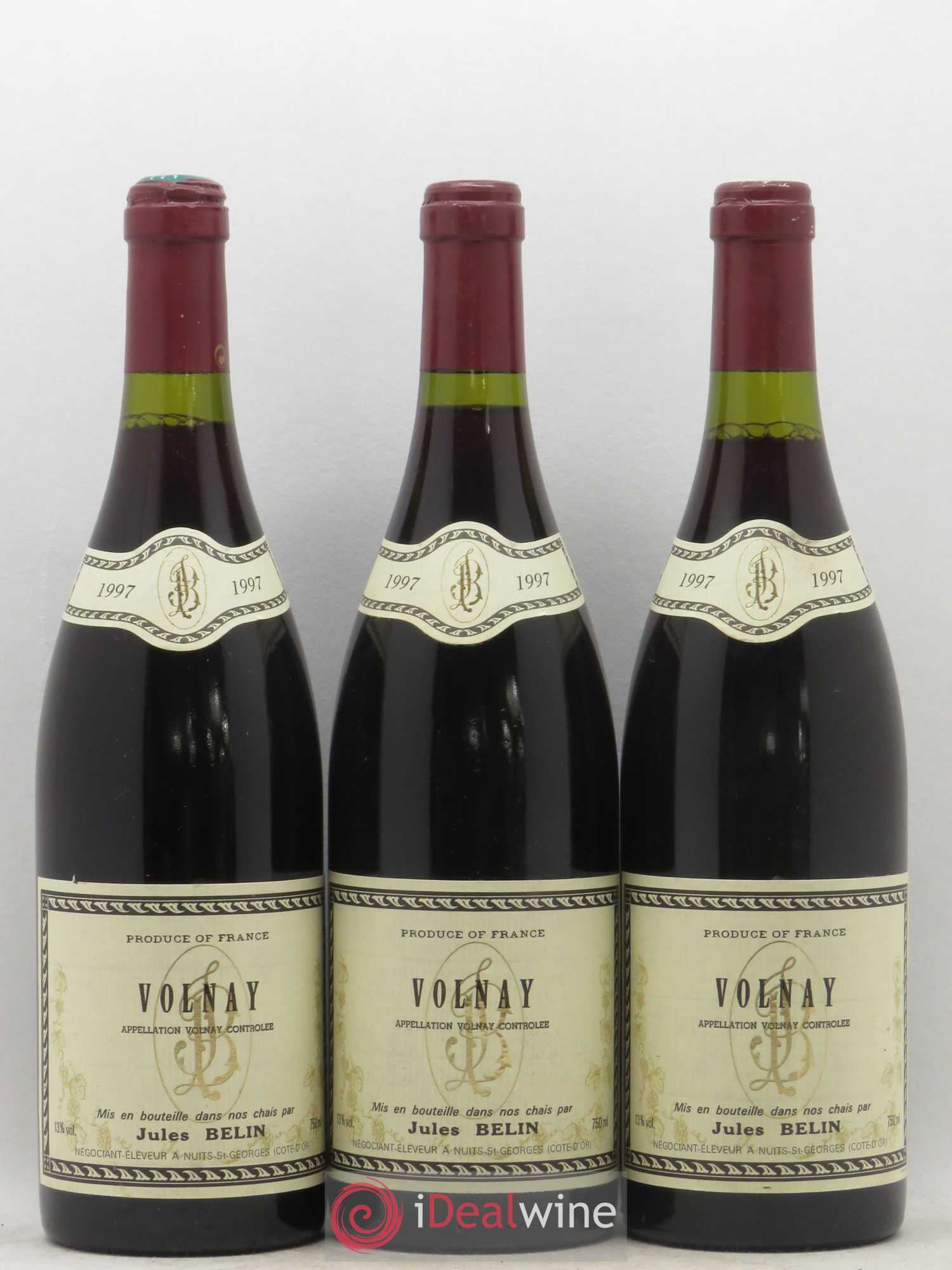 Volnay Jules Belin 1997 - Posten von 3 Flaschen - 0