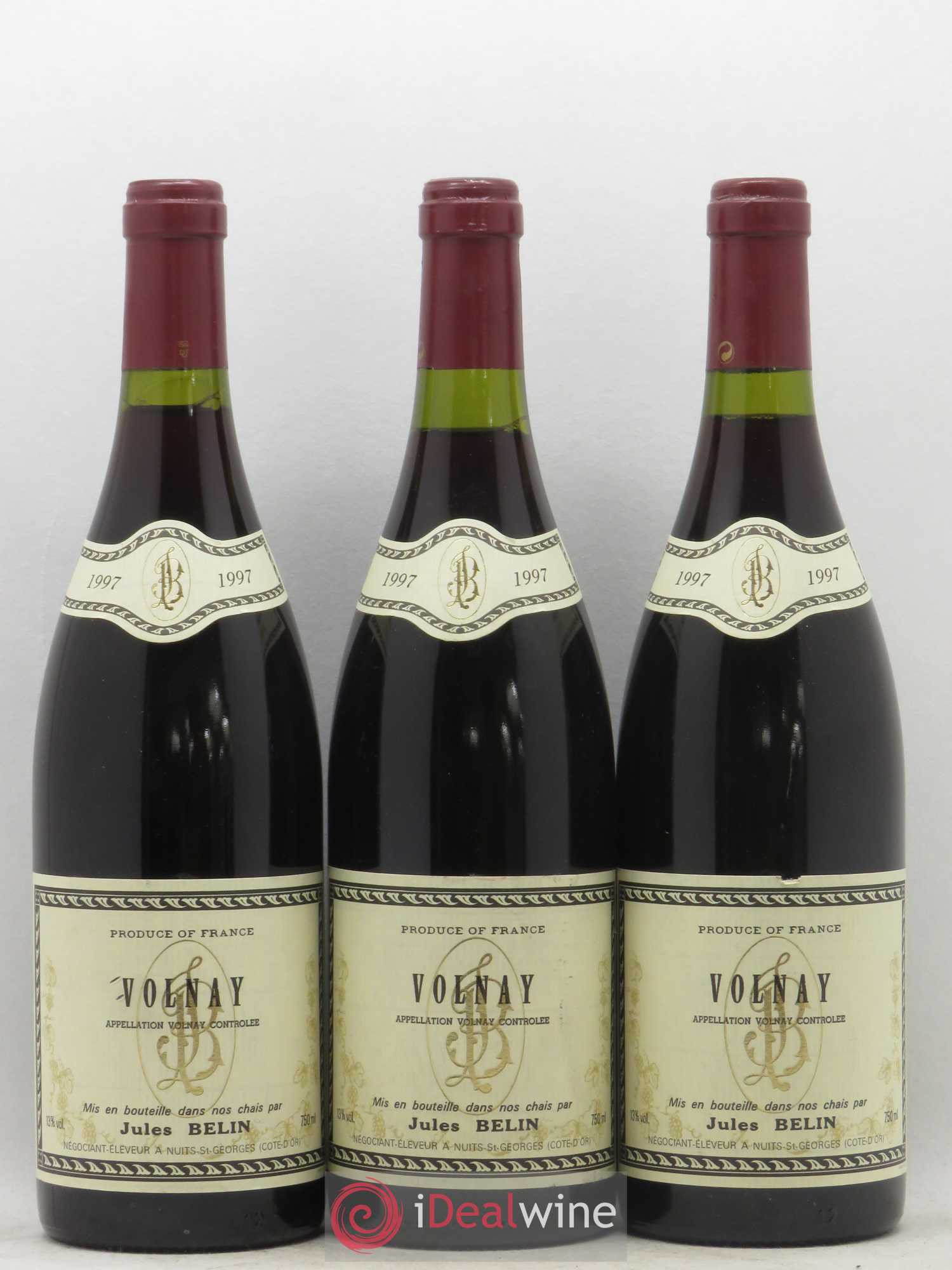 Volnay Jules Belin 1997 - Posten von 3 Flaschen - 0
