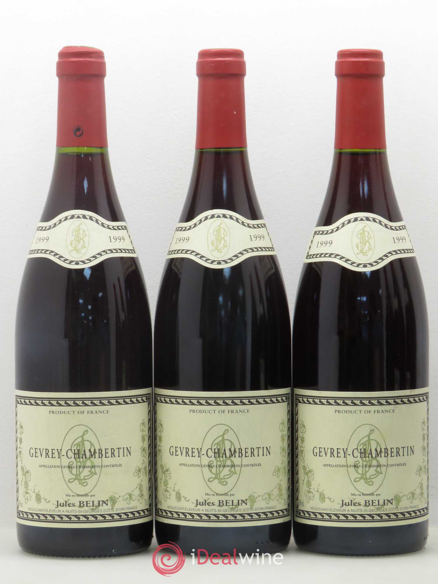 Gevrey-Chambertin Jules Belin 1999 - Posten von 6 Flaschen - 1