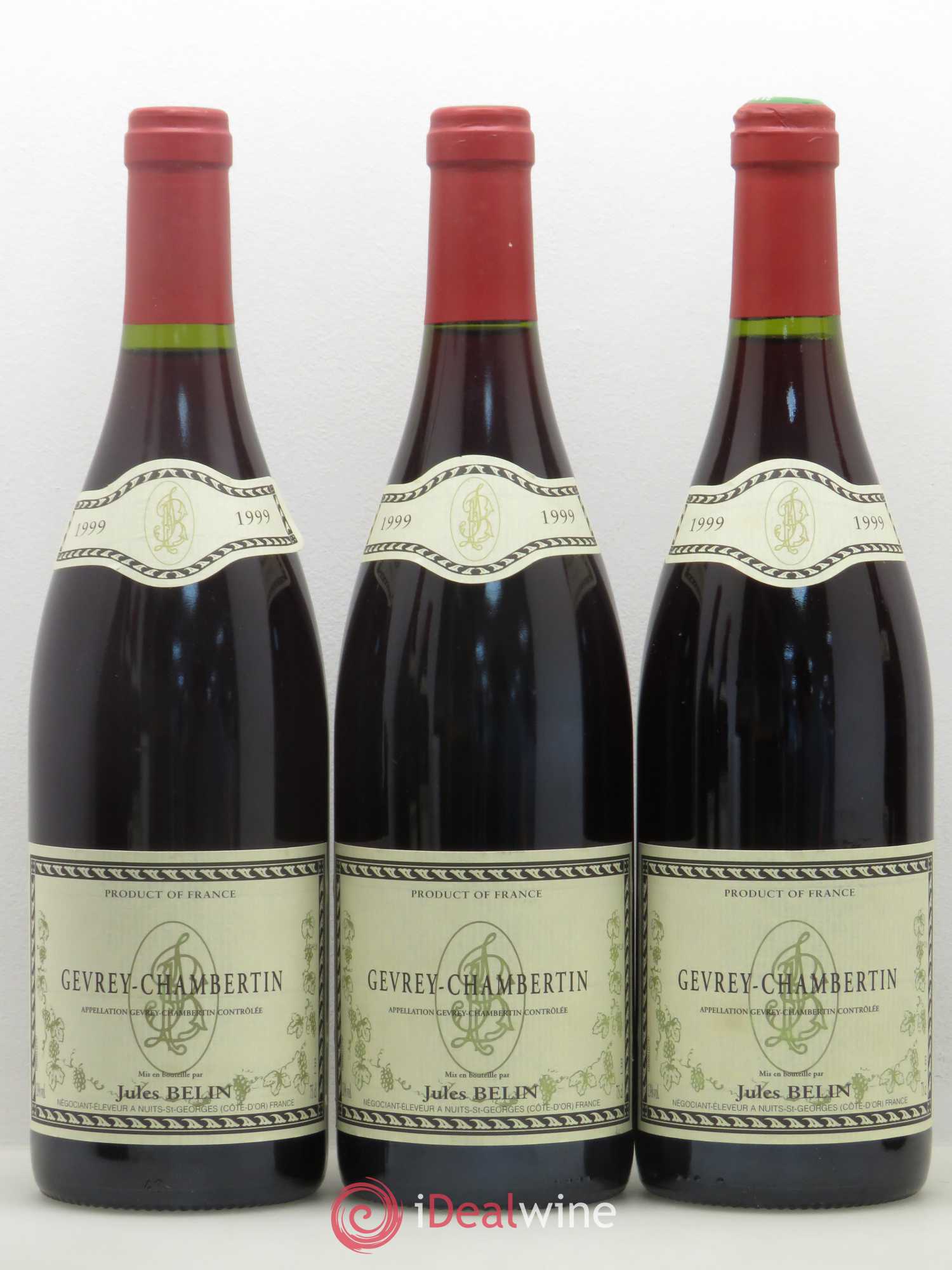 Gevrey-Chambertin Jules Belin 1999 - Posten von 6 Flaschen - 2