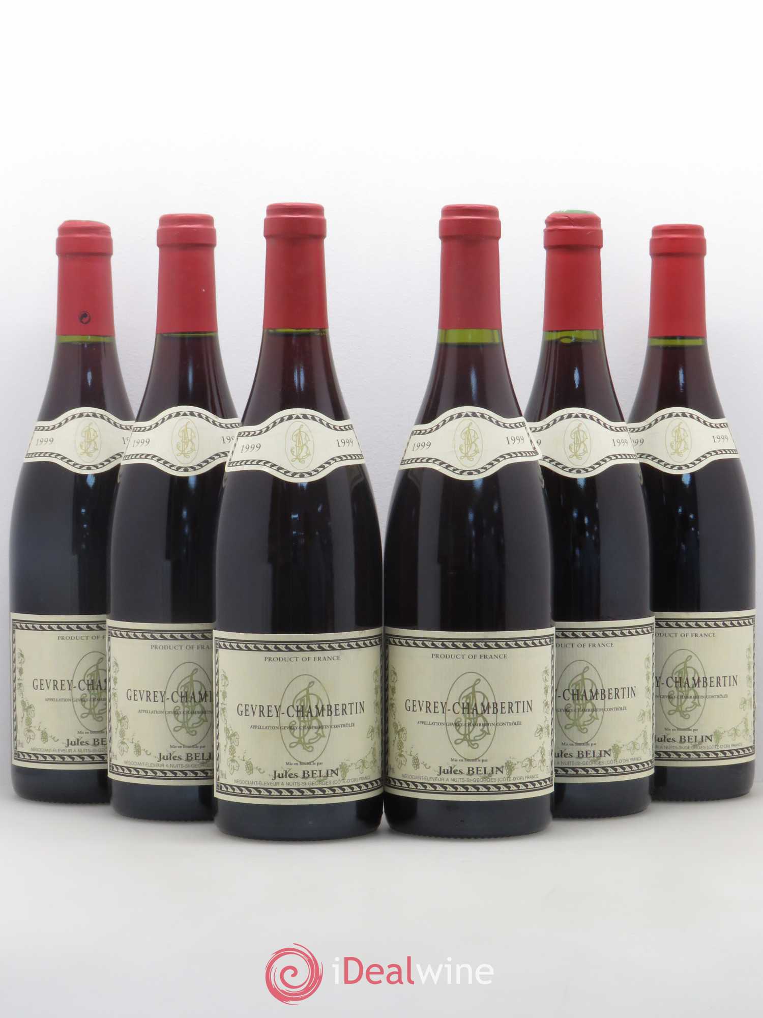 Gevrey-Chambertin Jules Belin 1999 - Posten von 6 Flaschen - 0
