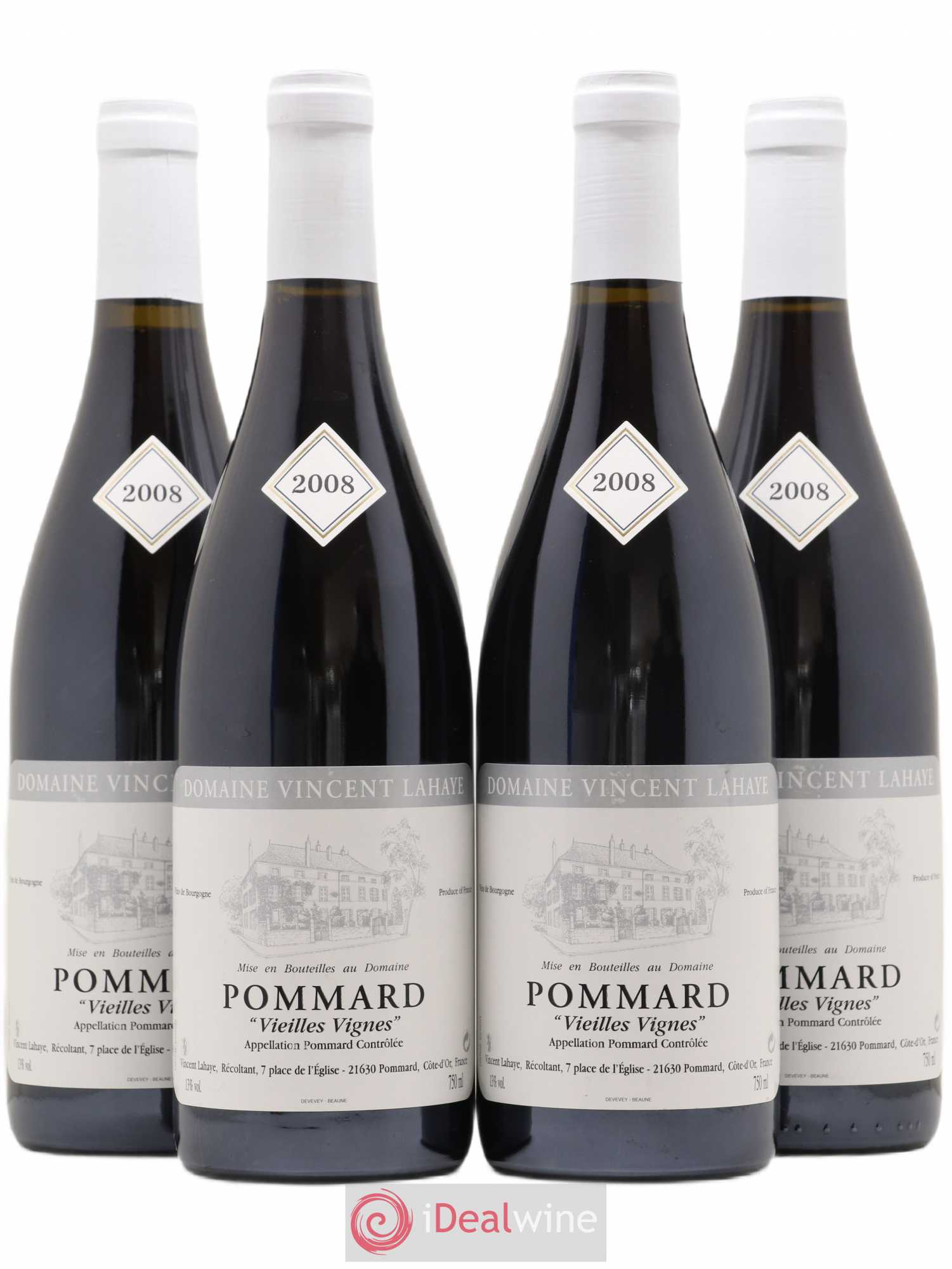 Pommard Vieilles vignes Vincent Lahaye 2008 - Posten von 4 Flaschen - 0