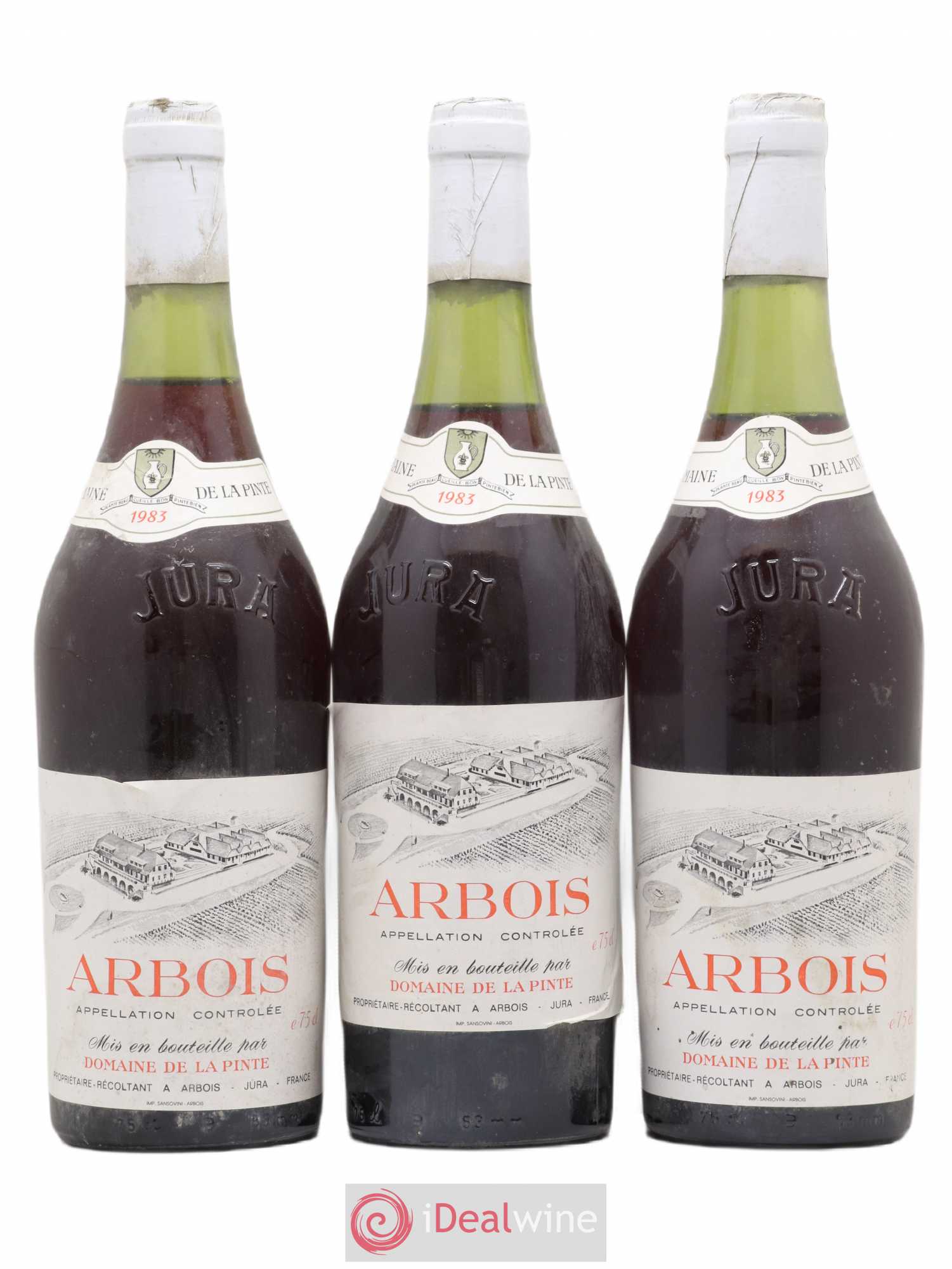 Arbois Trousseau Domaine de la Pinte 1983 - Lot de 3 bouteilles - 0