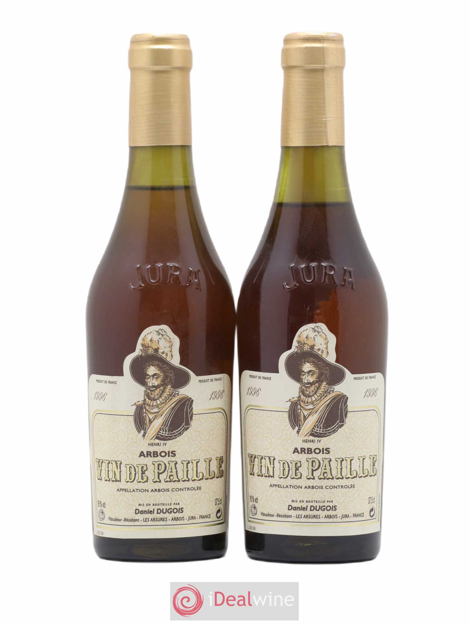 Arbois Vin de Paille Daniel Dugois 1996 - Posten von 2 Demi-Flaschen - 0