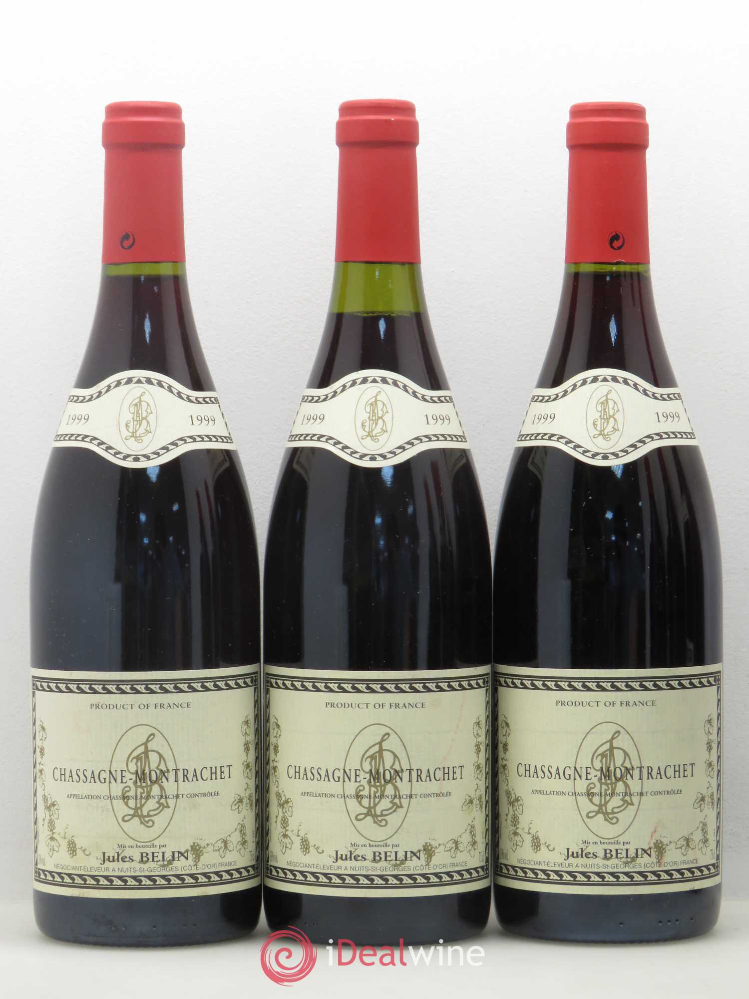 Chassagne-Montrachet Jules Belin 1999 - Lot de 6 bouteilles - 1