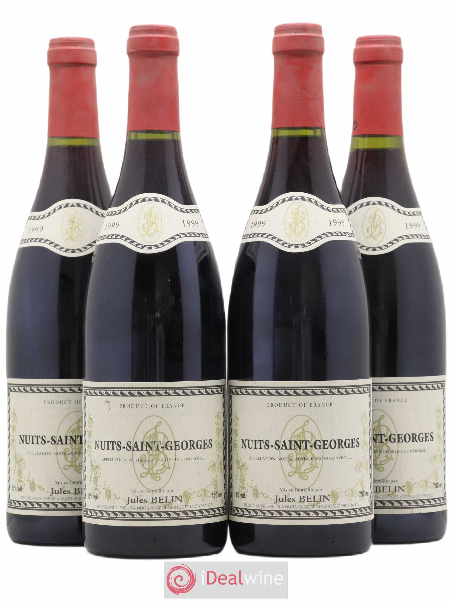 Nuits-Saint-Georges Jules Belin 1999 - Lot de 4 bouteilles - 0