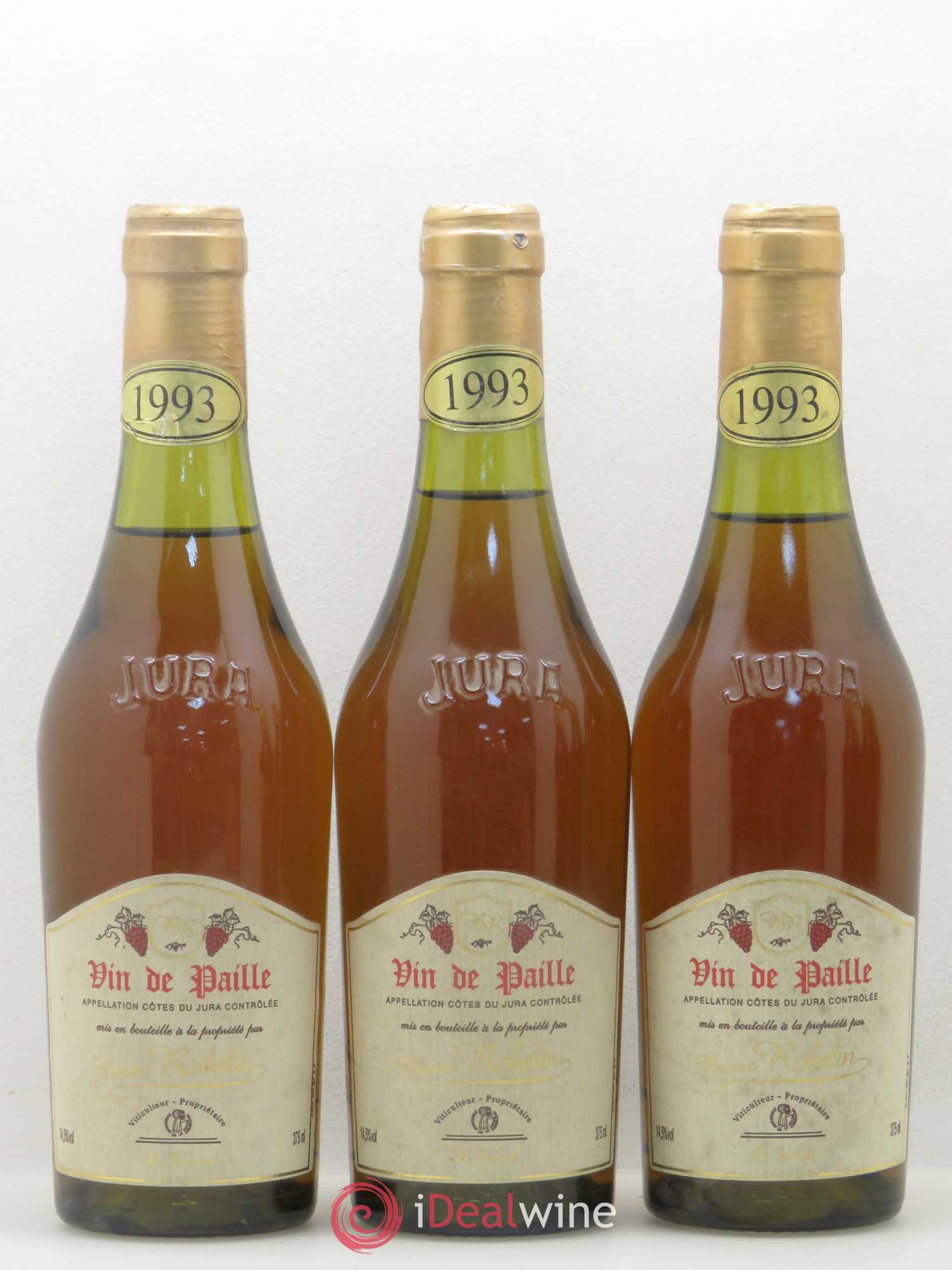 Côtes du Jura Vin de Paille Bruno Roblin 1993 - Posten von 5 Demi-Flaschen - 1