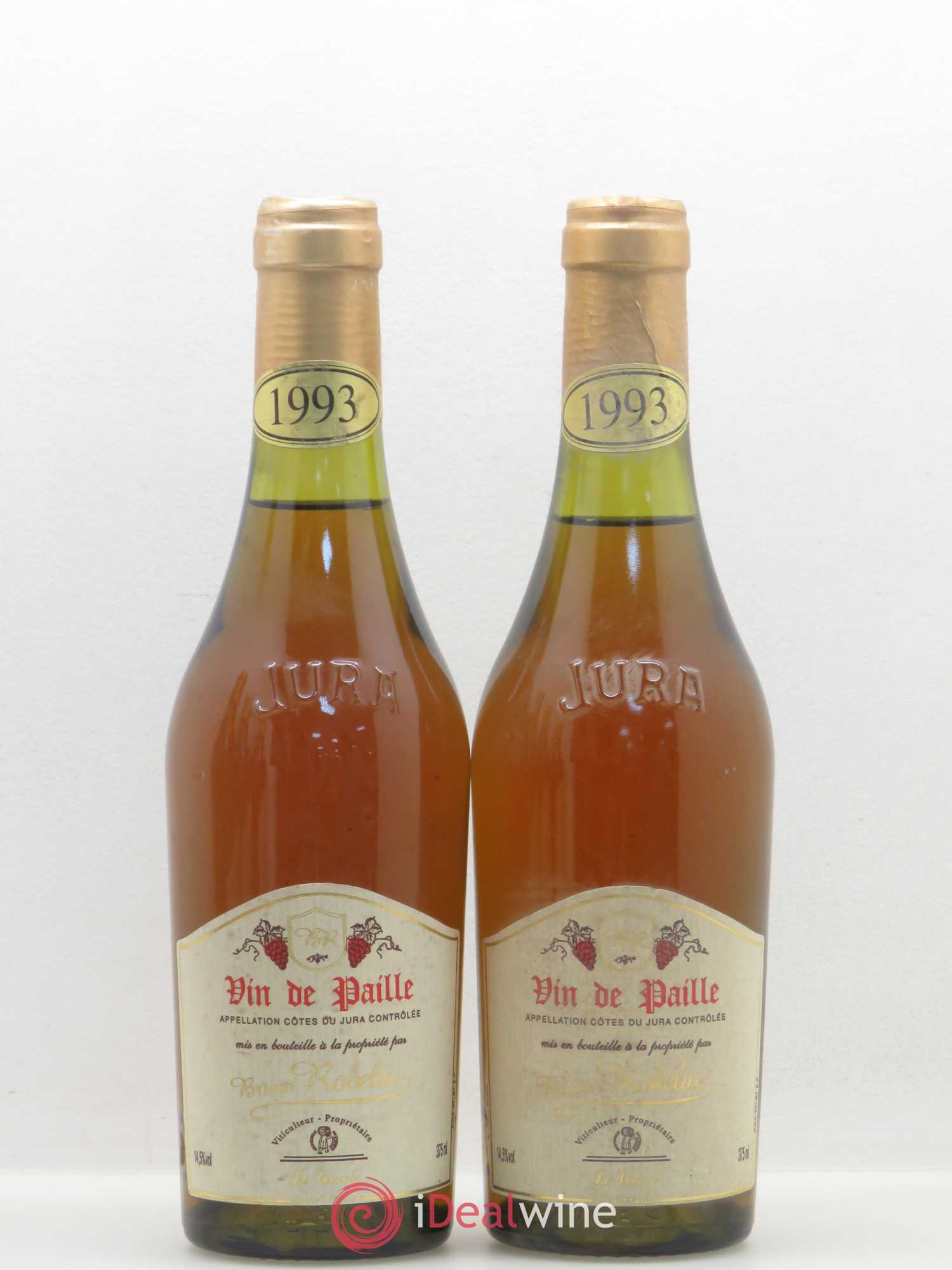 Côtes du Jura Vin de Paille Bruno Roblin 1993 - Posten von 5 Demi-Flaschen - 2