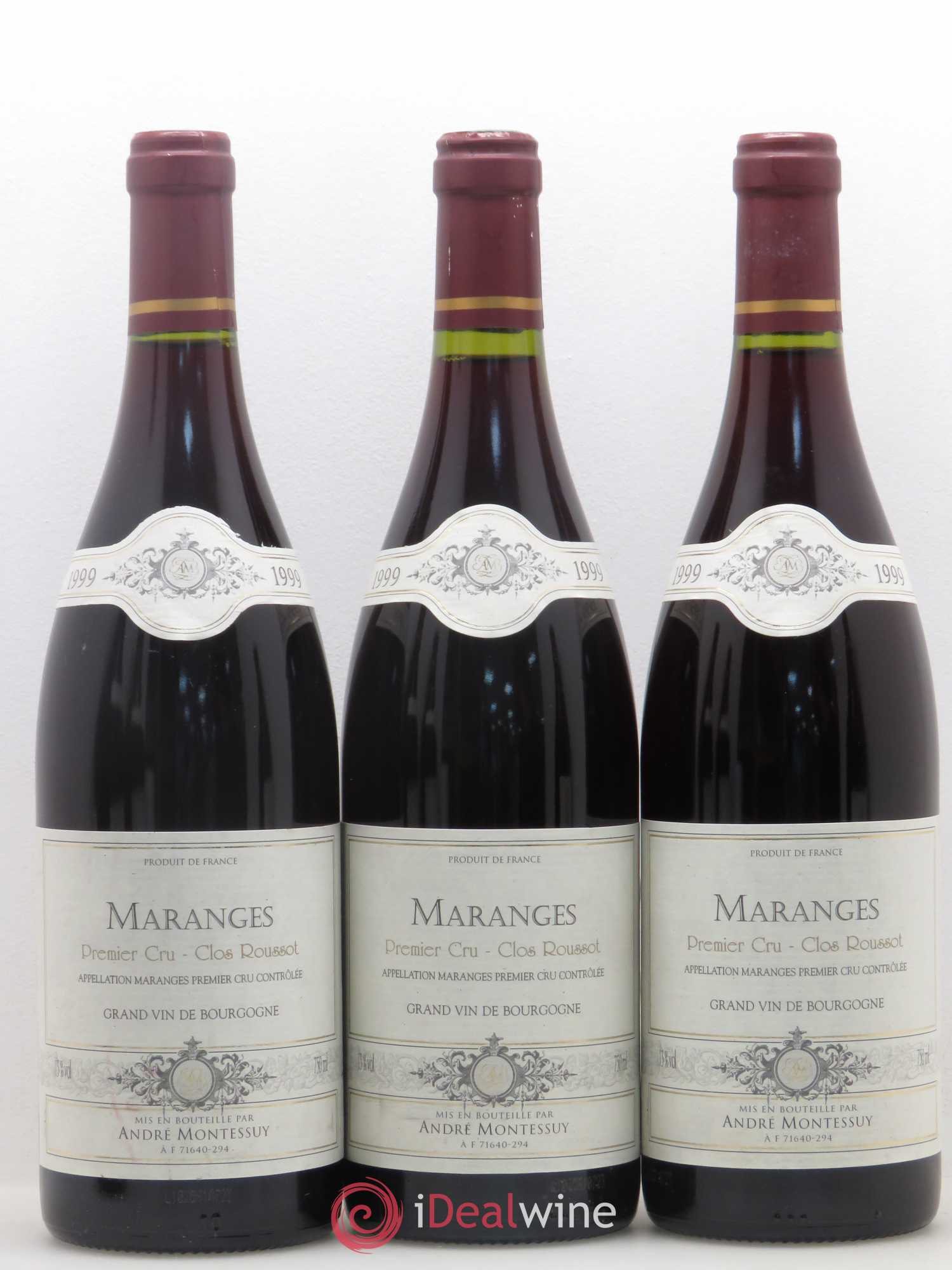 Maranges 1er Cru Clos Roussot André Montessuy 1999 - Lot de 6 bouteilles - 2
