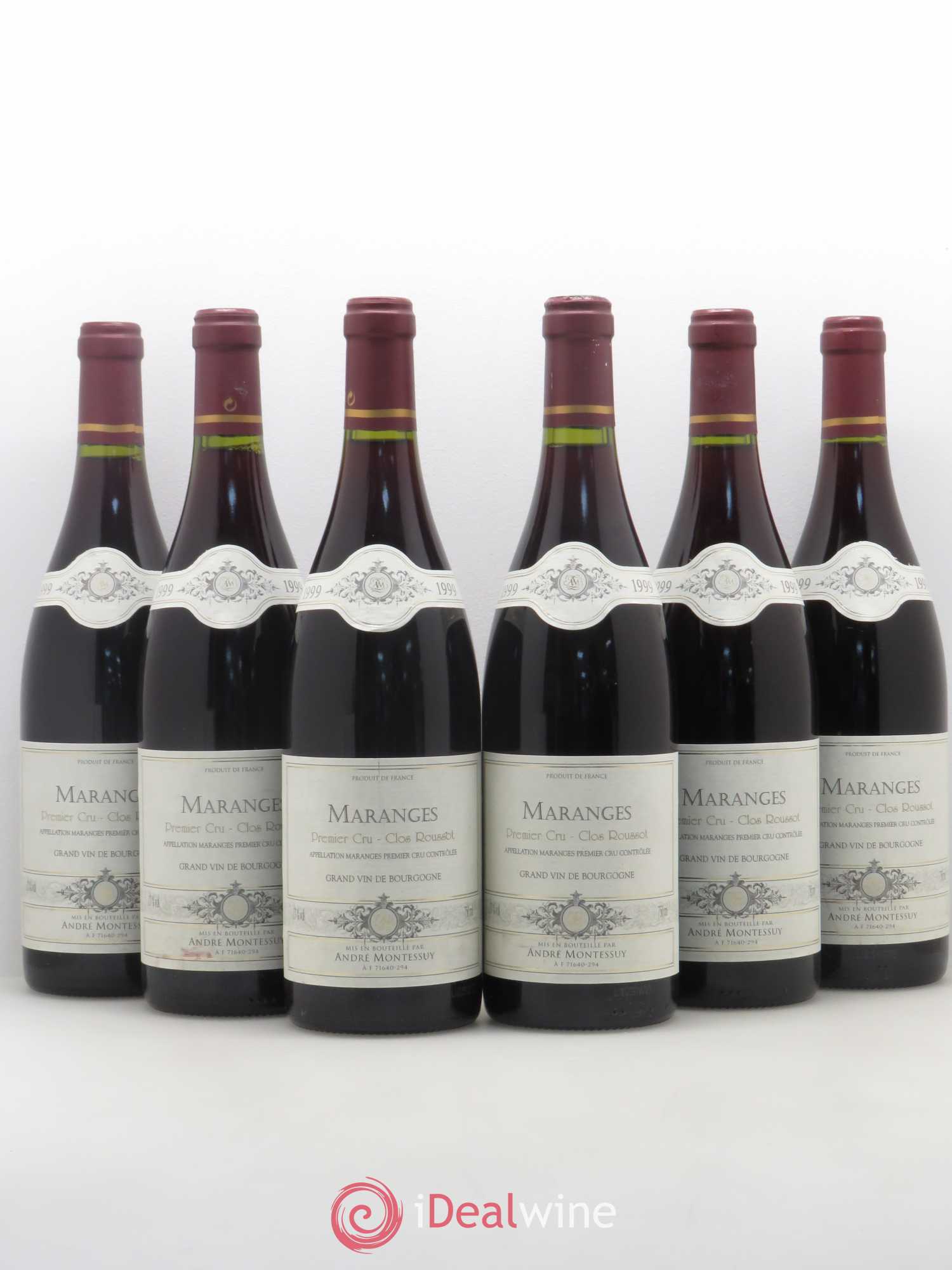 Maranges 1er Cru Clos Roussot André Montessuy 1999 - Lot de 6 bouteilles - 0