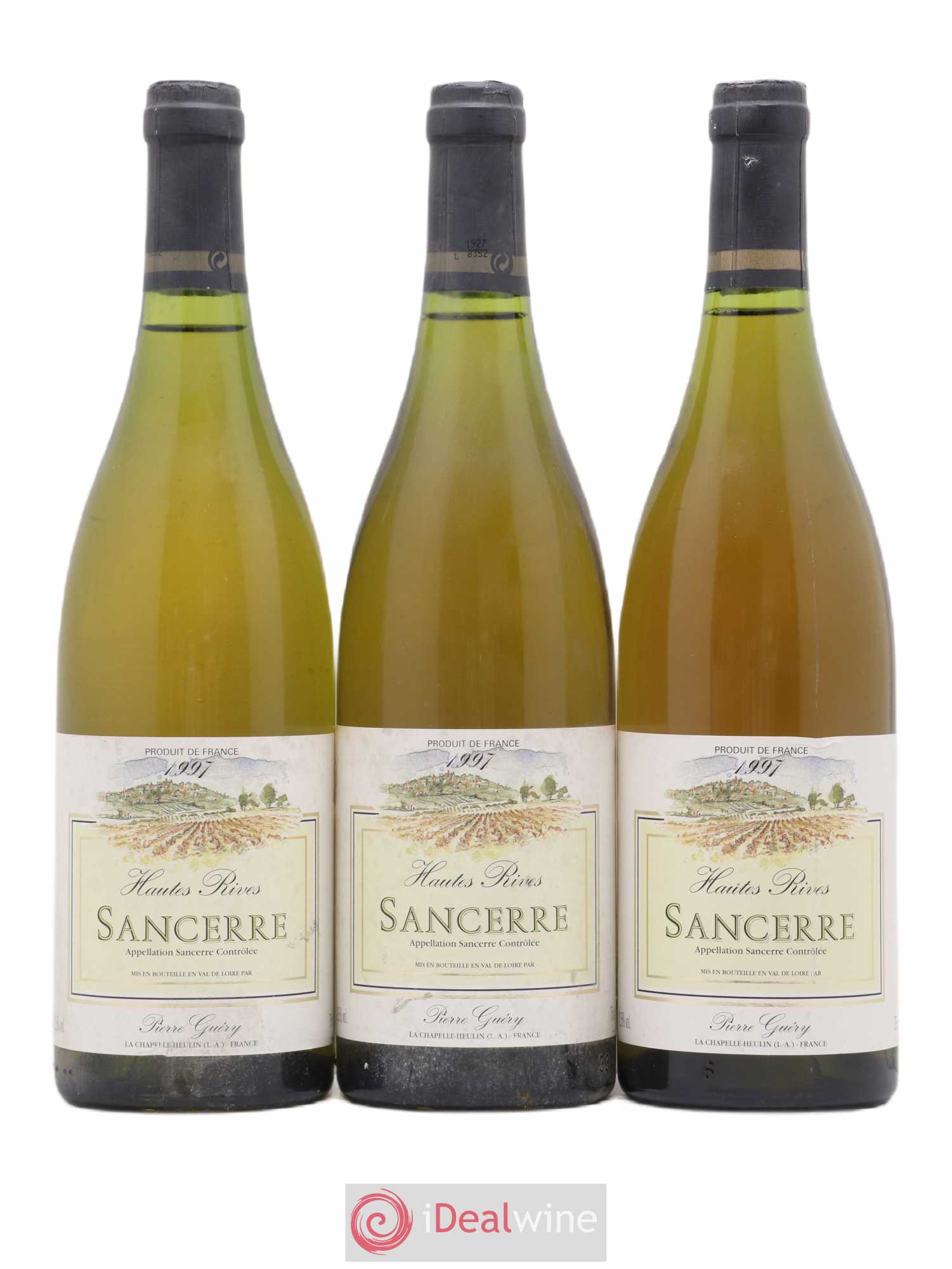 Sancerre Hautes rives Pierre Guéry 1997 - Posten von 3 Flaschen - 0