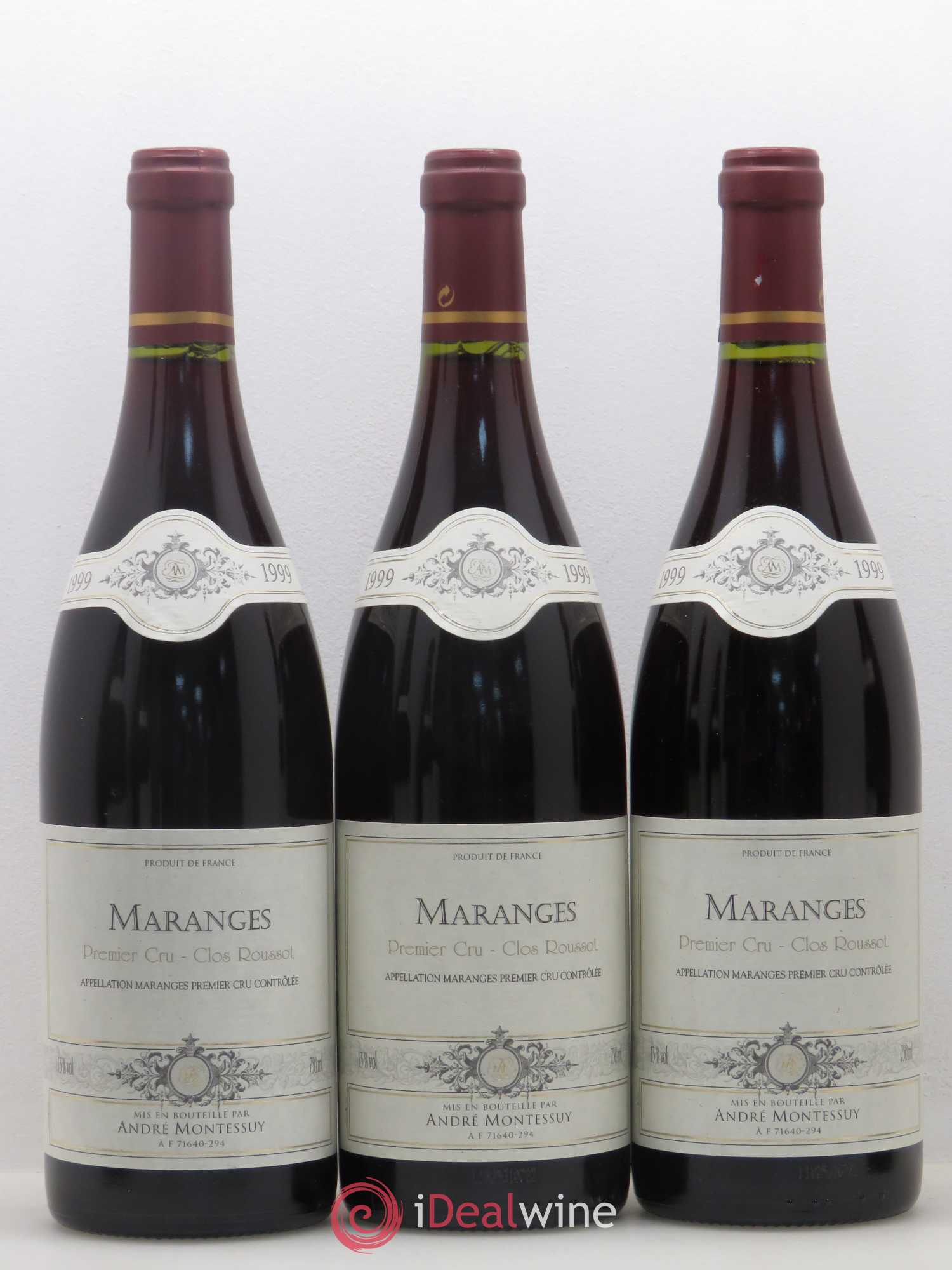Maranges 1er Cru Clos Roussot André Montessuy 1999 - Lot de 6 bouteilles - 2