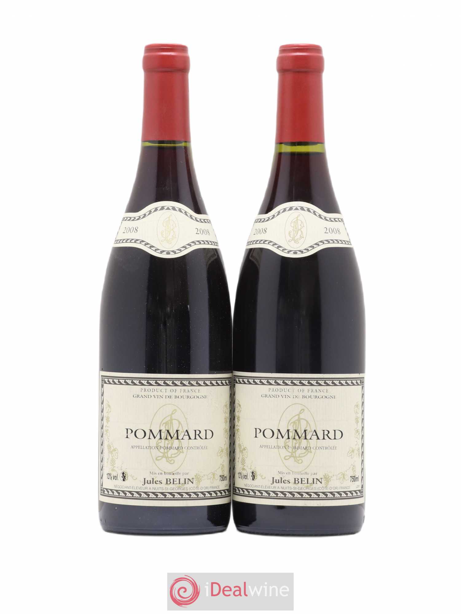 Pommard Jules Belin 2008 - Posten von 2 Flaschen - 0