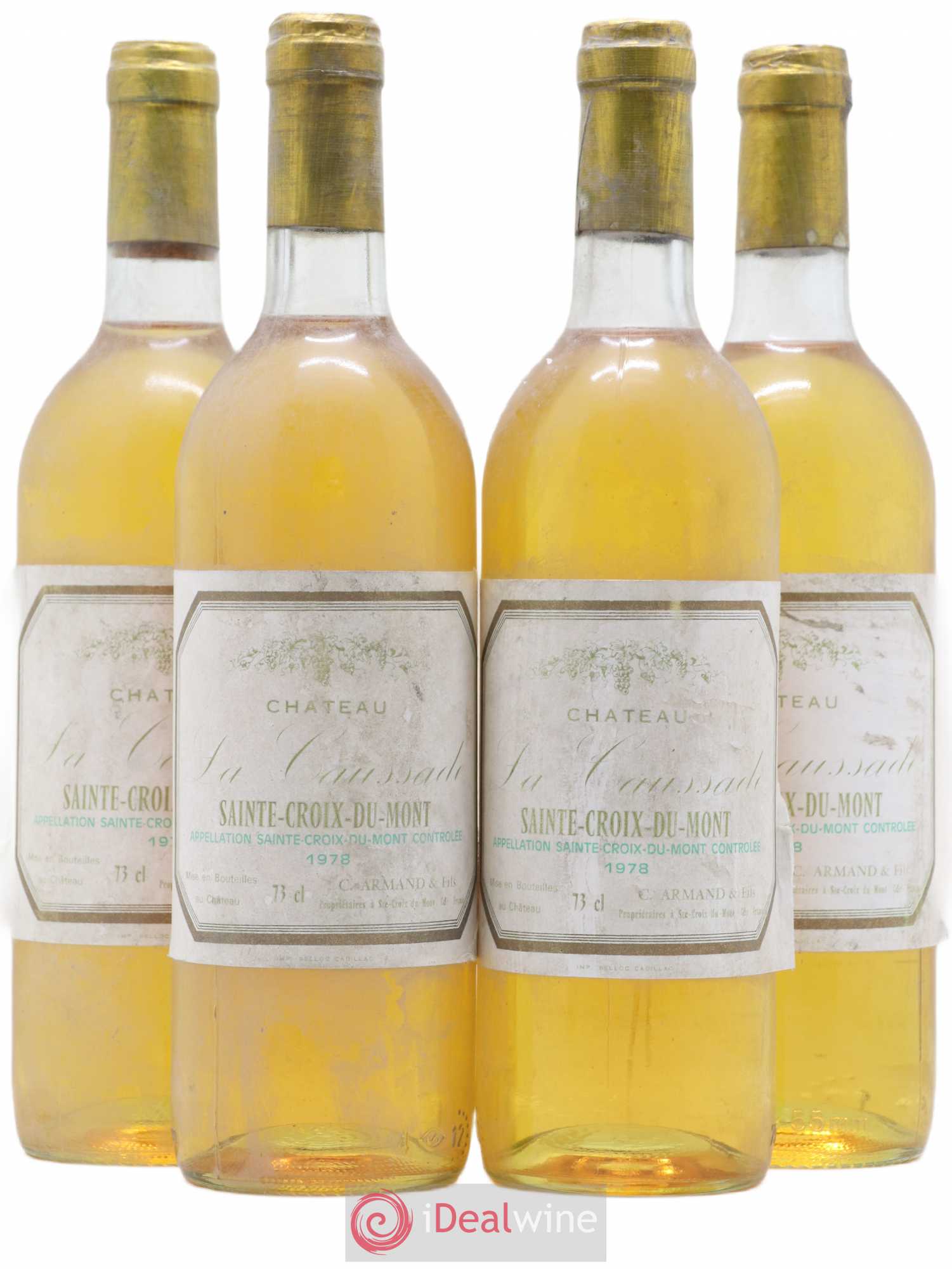 Sainte-Croix-du-Mont Château La Caussade 1978 - Lotto di 4 bottiglie - 0