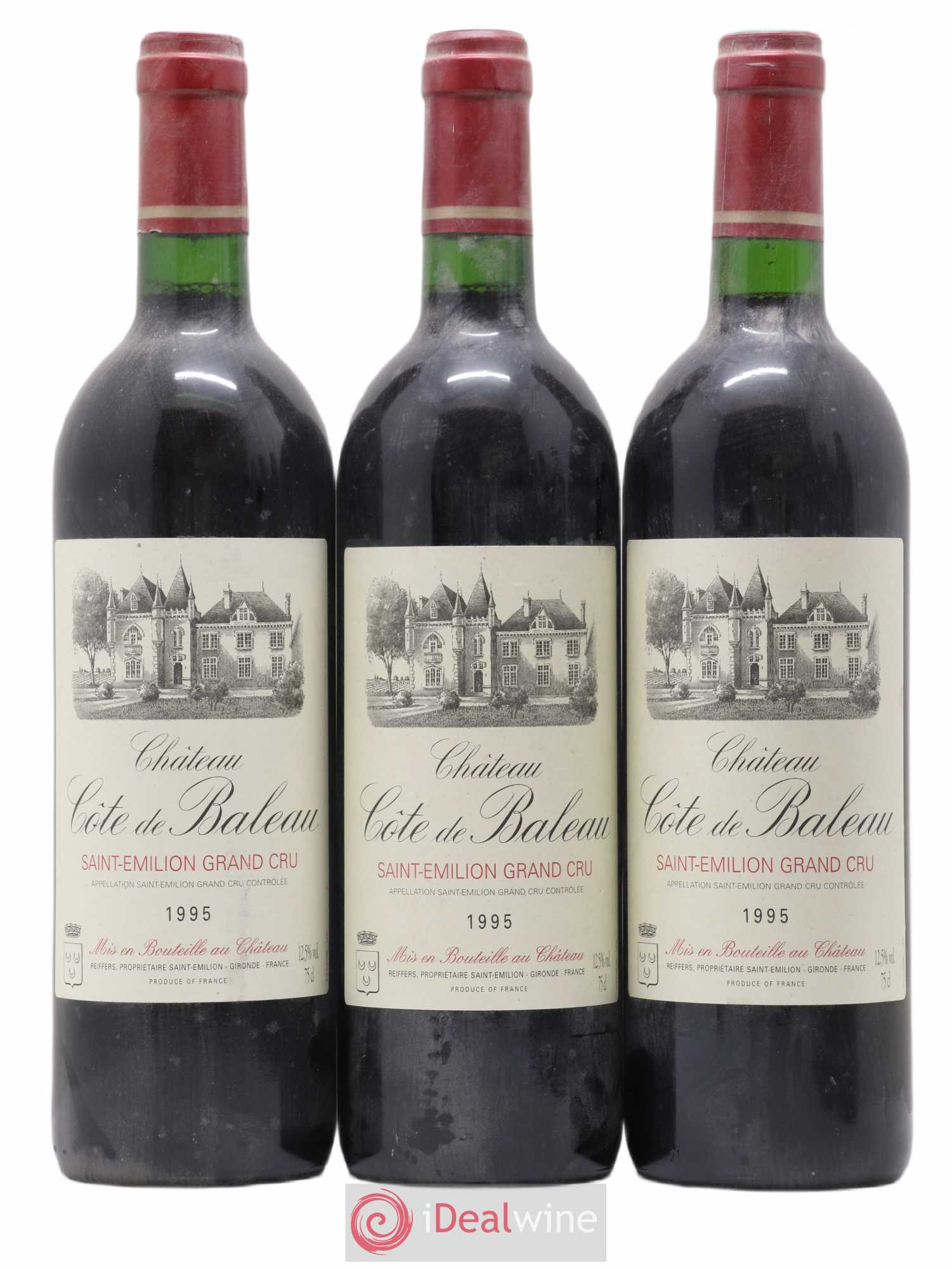 Château Côte de Baleau Grand Cru Classé 1995 - Lot de 6 bouteilles - 2