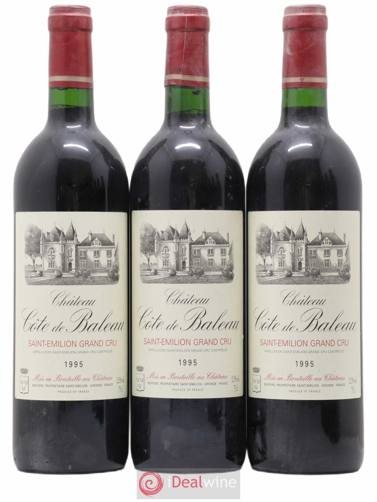 Château Côte de Baleau Grand Cru Classé 1995 - Lot de 6 bouteilles - 2