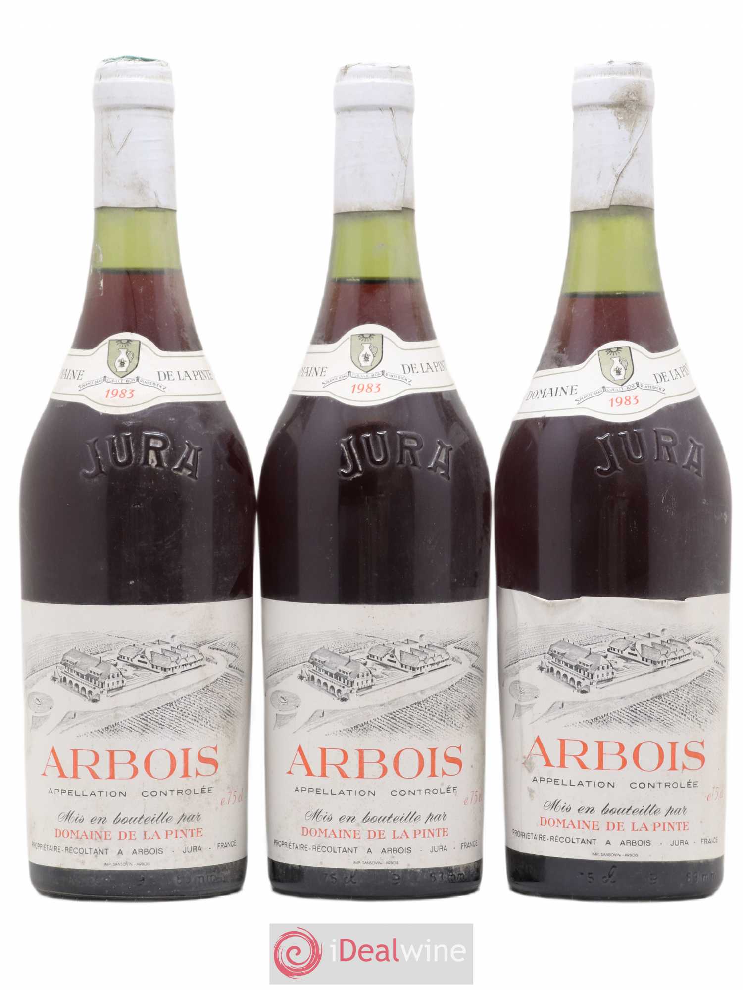 Arbois Trousseau Domaine de la Pinte 1983 - Lot de 3 bouteilles - 0