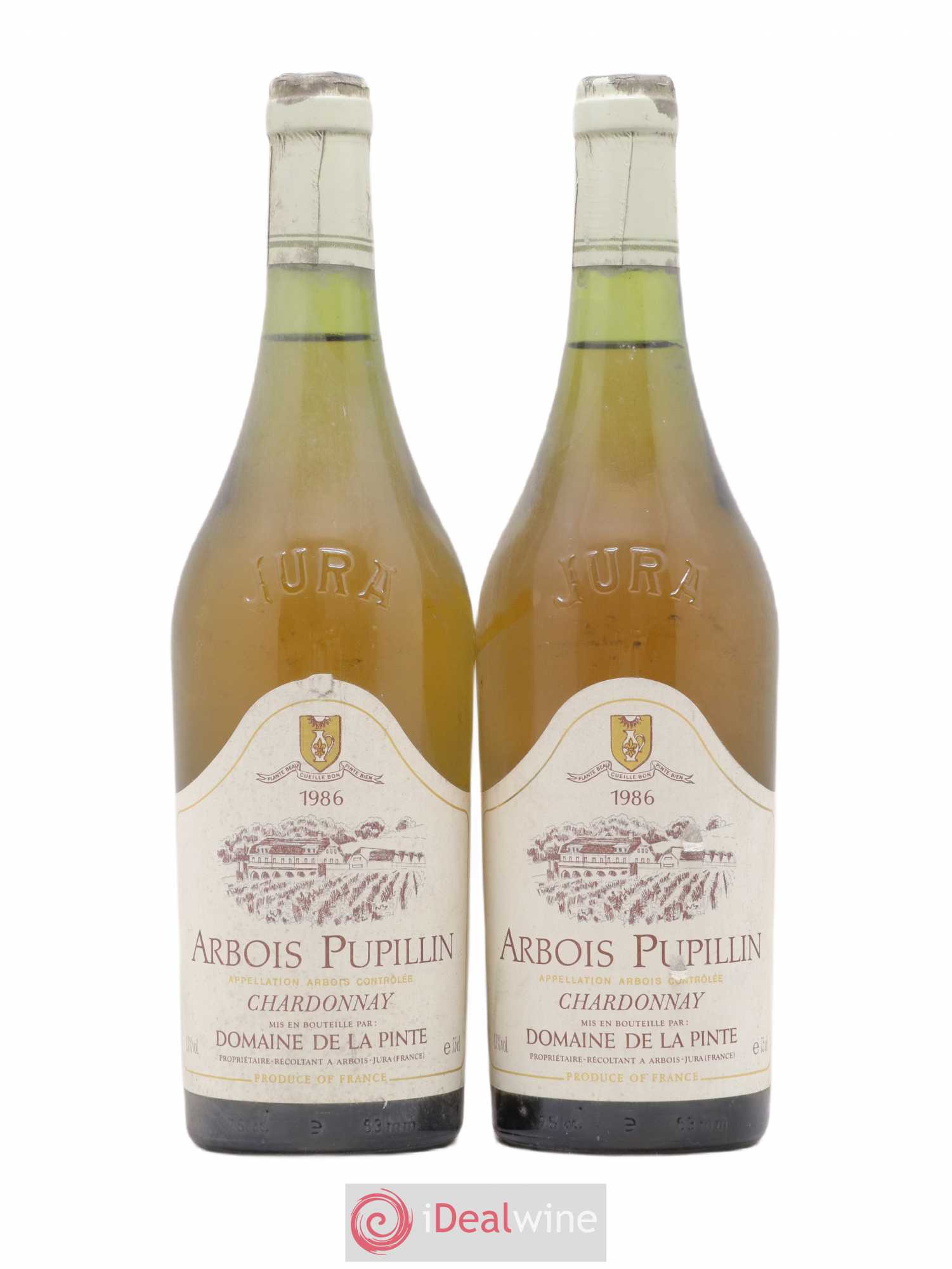Arbois Chardonnay Domaine de la Pinte 1986 - Lot de 2 bouteilles - 0