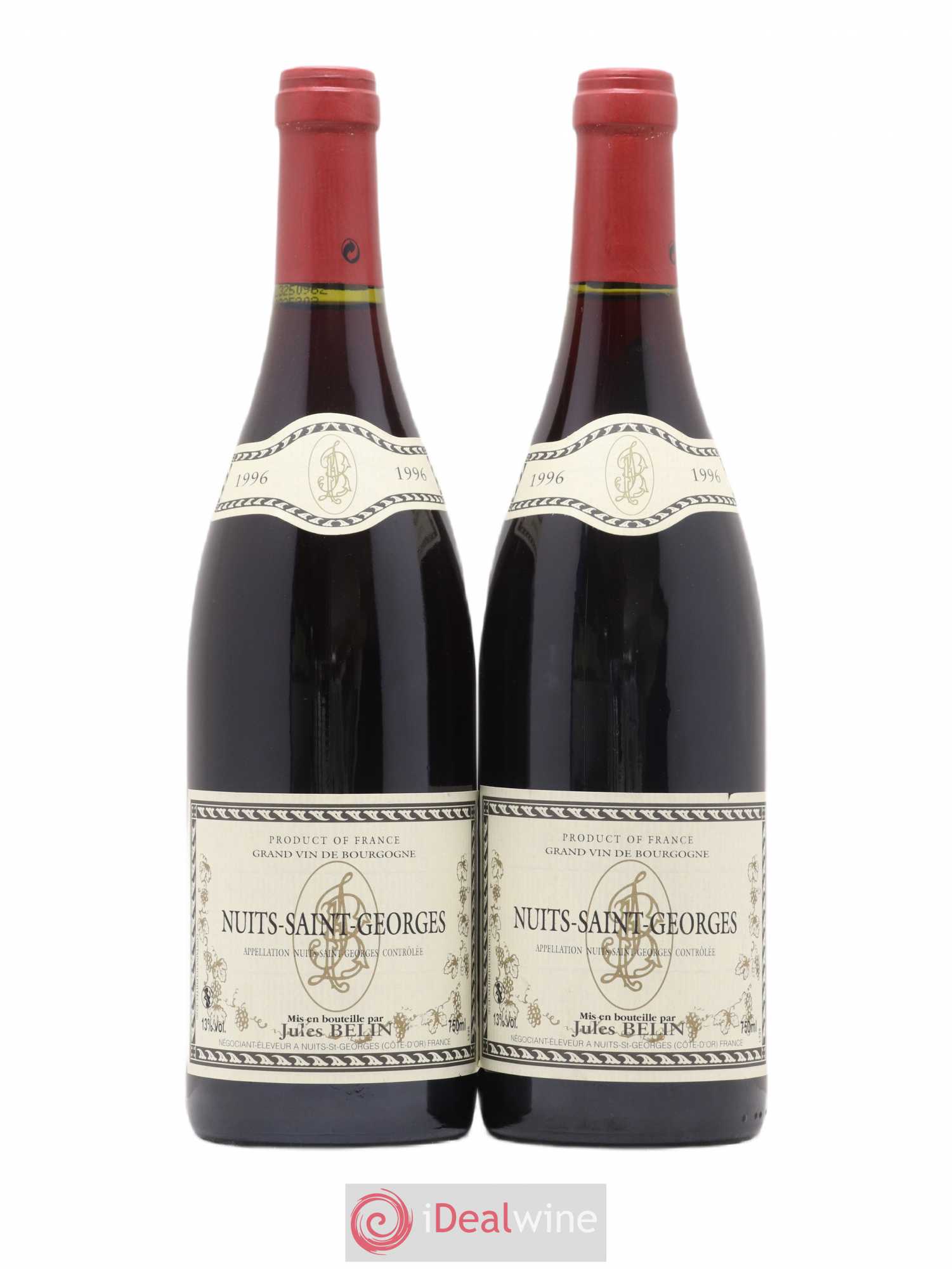Nuits-Saint-Georges Jules Belin 1996 - Posten von 2 Flaschen - 0