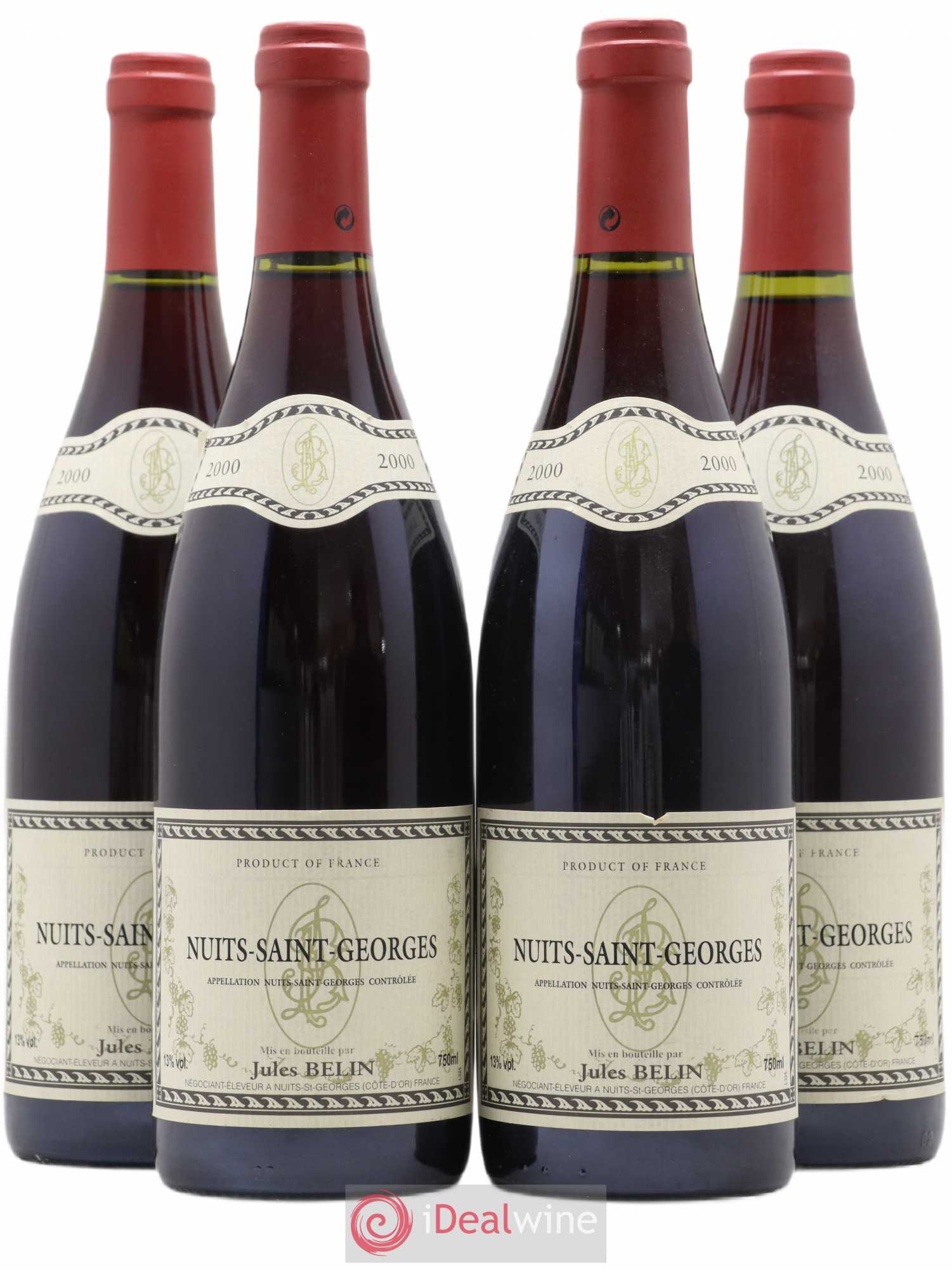 Nuits-Saint-Georges Jules Belin 2000 - Posten von 4 Flaschen - 0