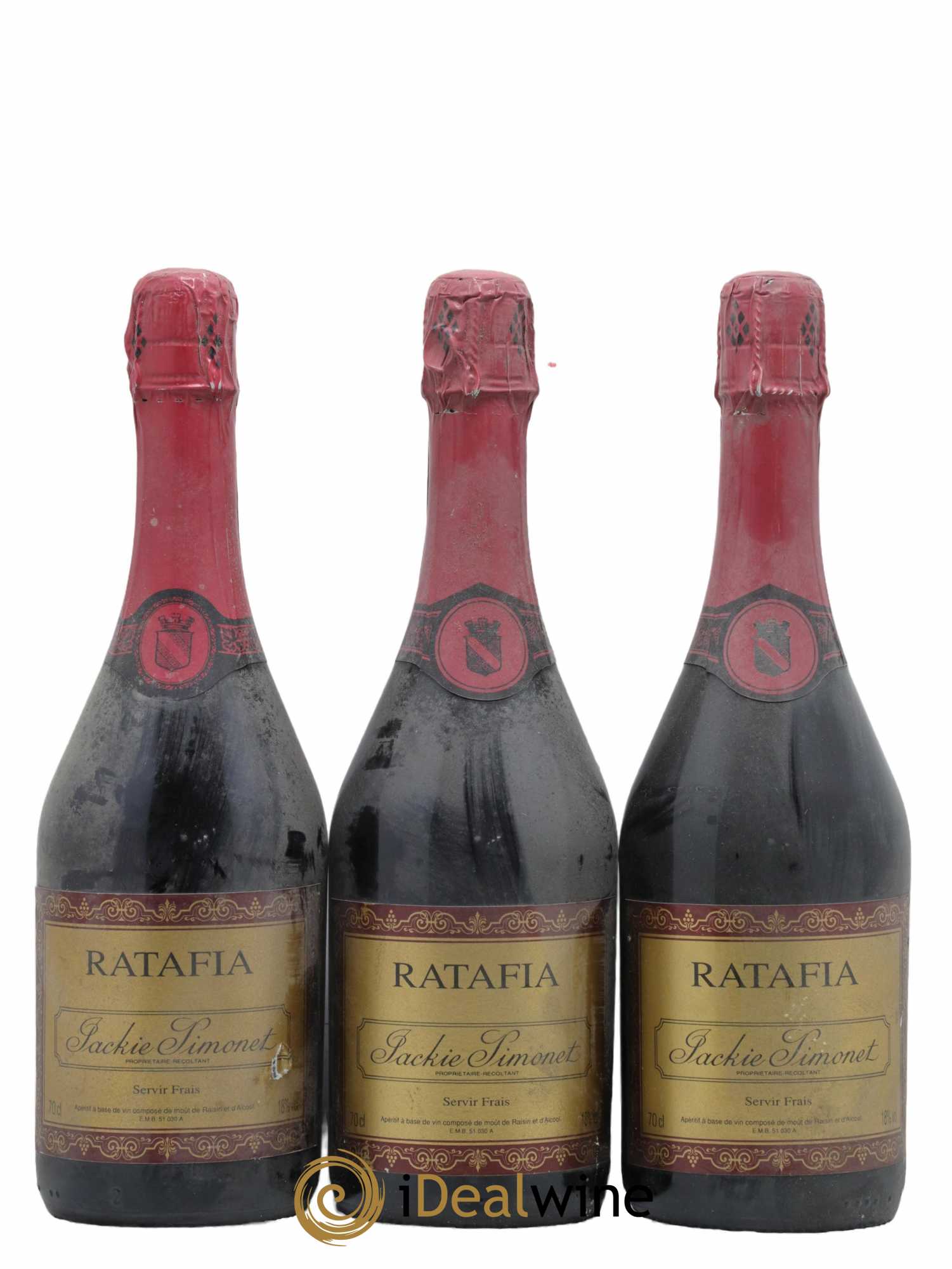 Ratafia Champagne Jackie Simonet - Lot de 3 bouteilles - 0