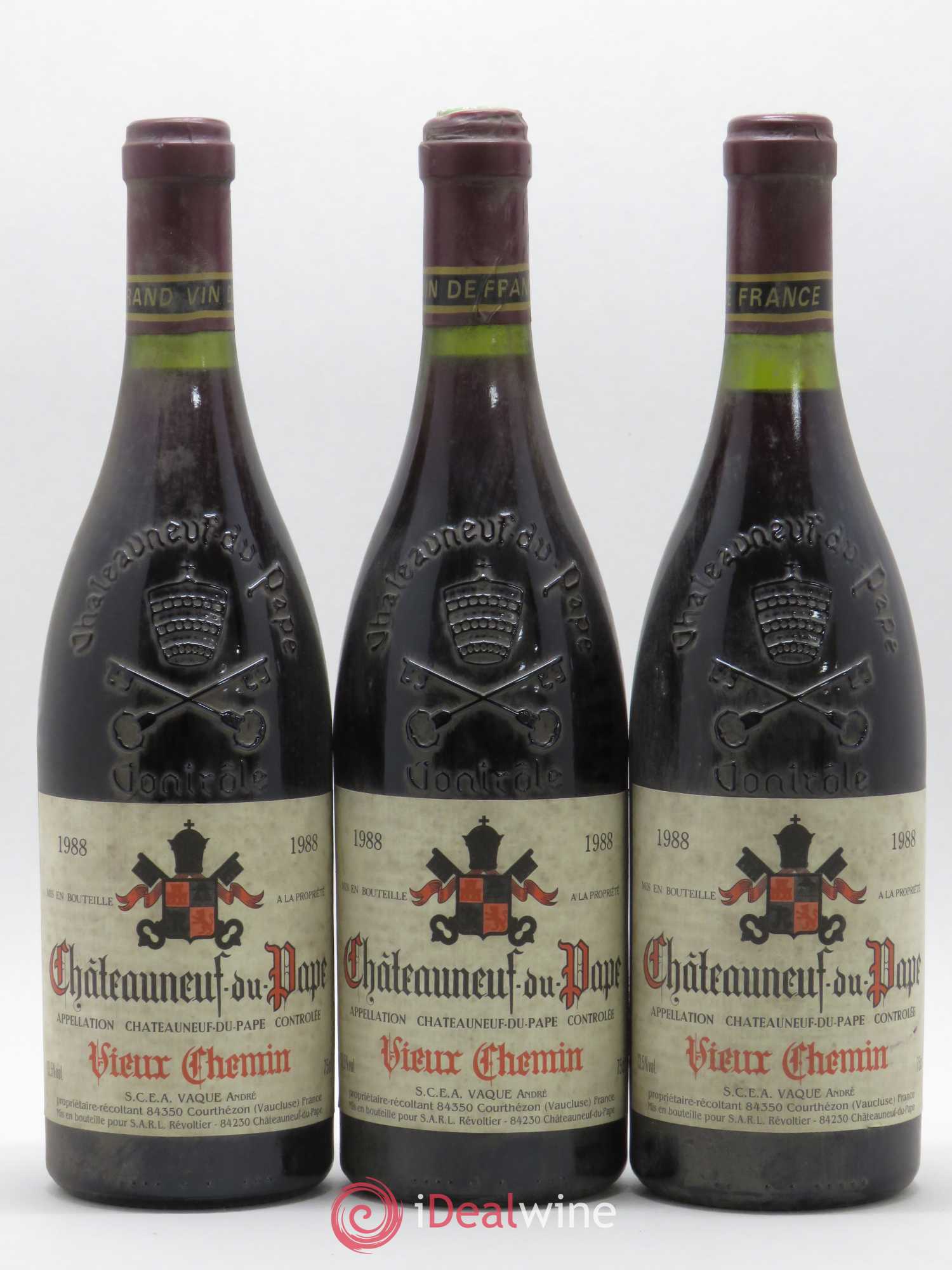 Châteauneuf-du-Pape 1988 - Posten von 3 Flaschen - 0